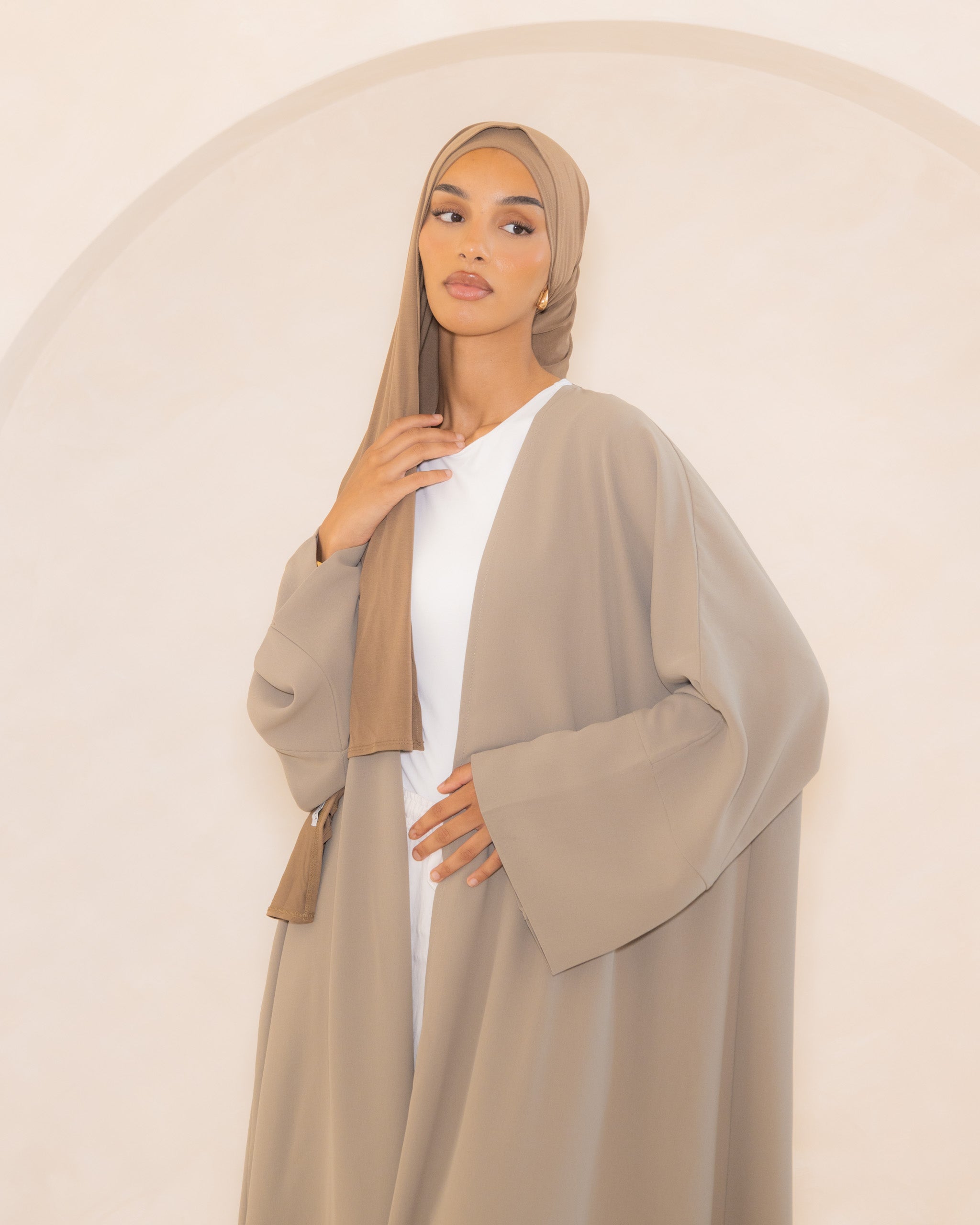 Pistachio Open Abaya