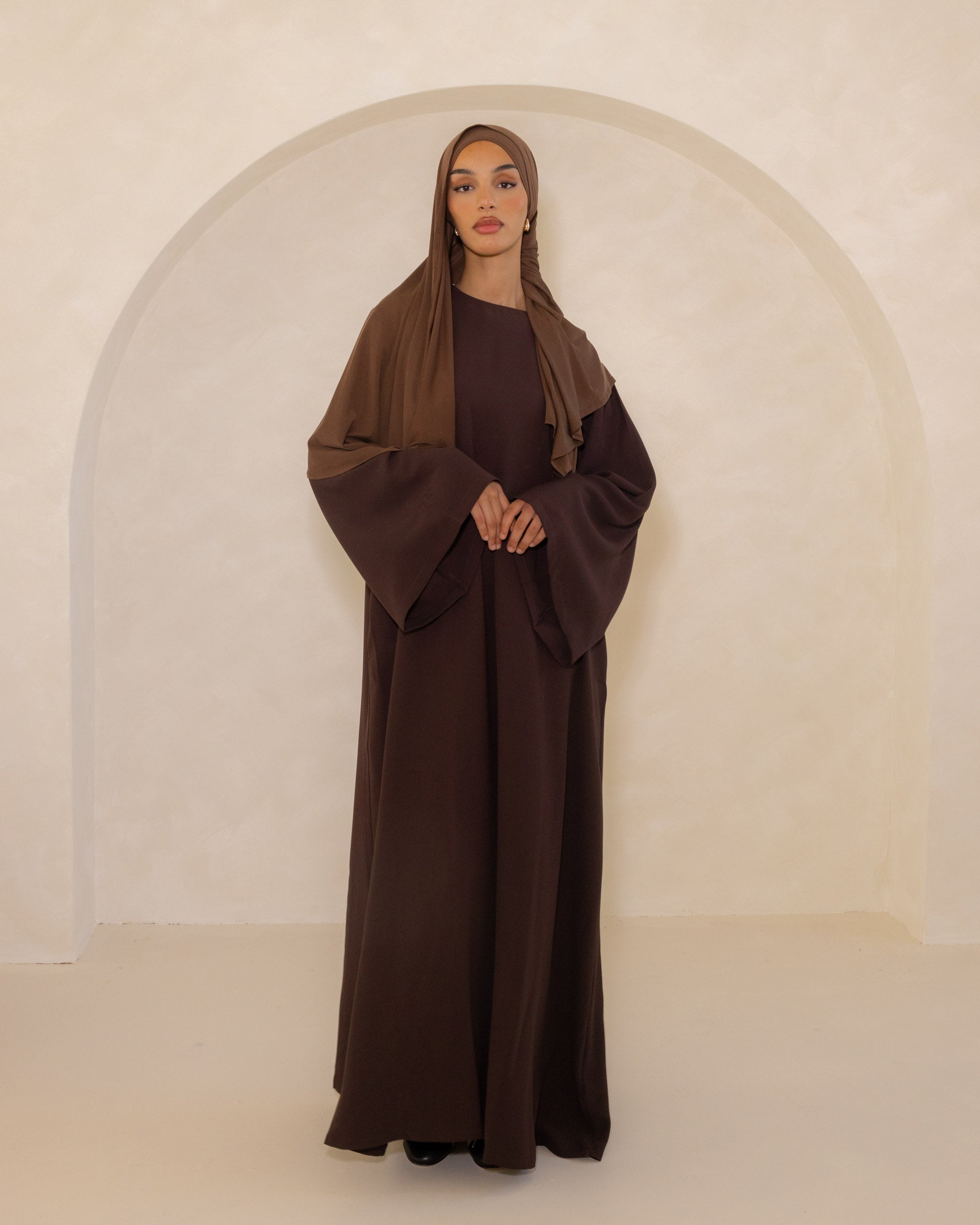Espresso Spanish Sleeve Abaya