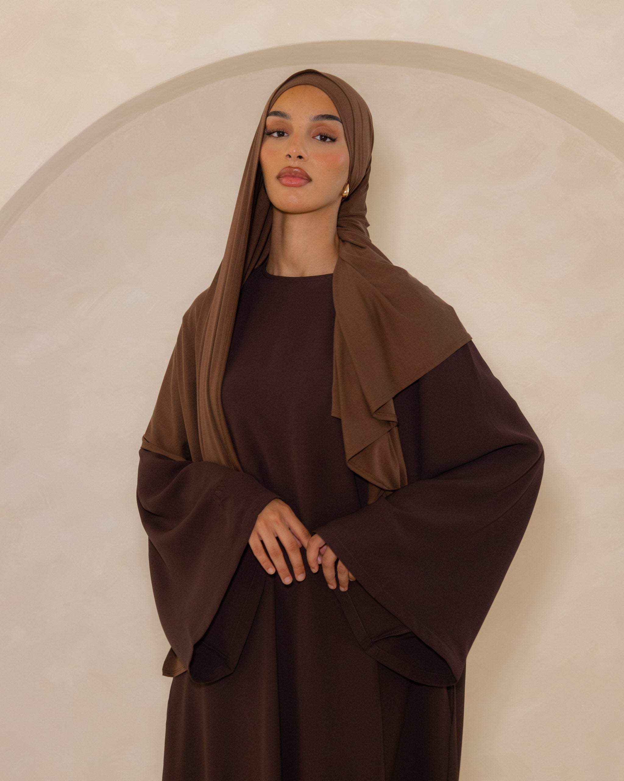 Espresso Spanish Sleeve Abaya