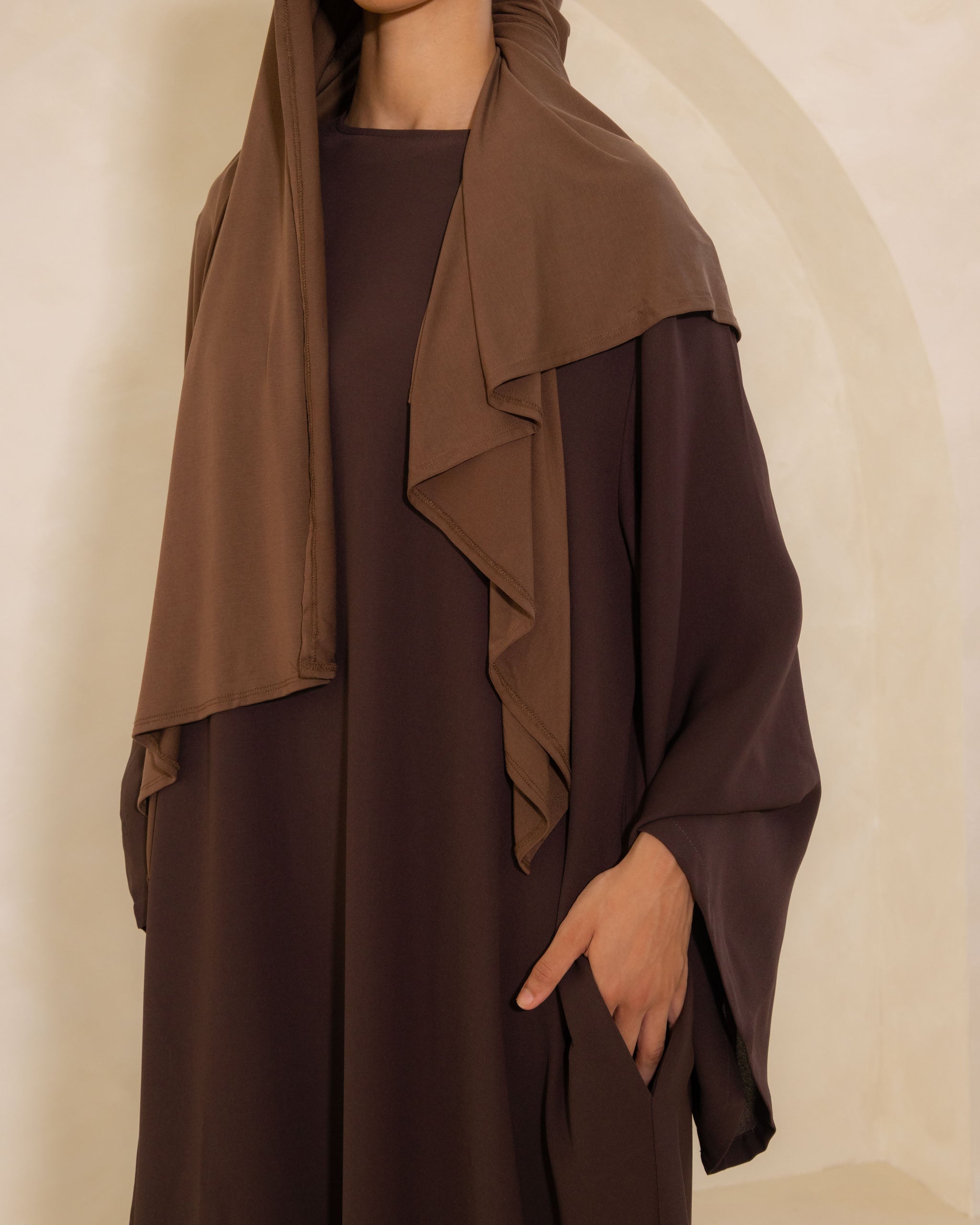 Espresso Spanish Sleeve Abaya