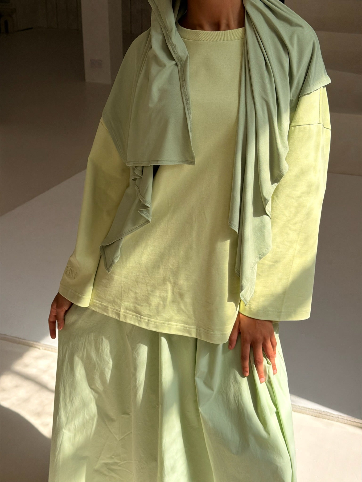 Mint Cotton Oversized Tee