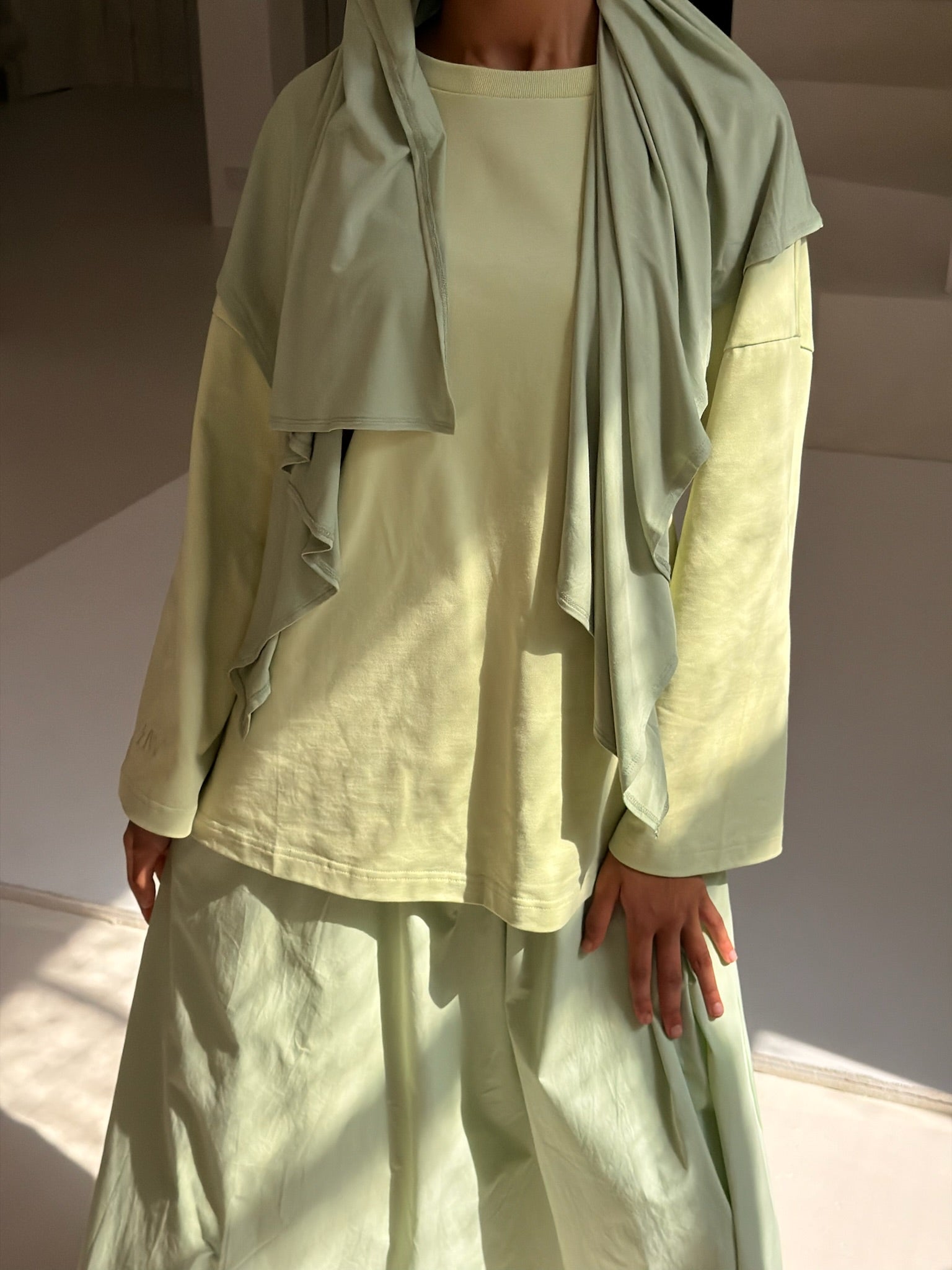 Mint Cotton Oversized Tee