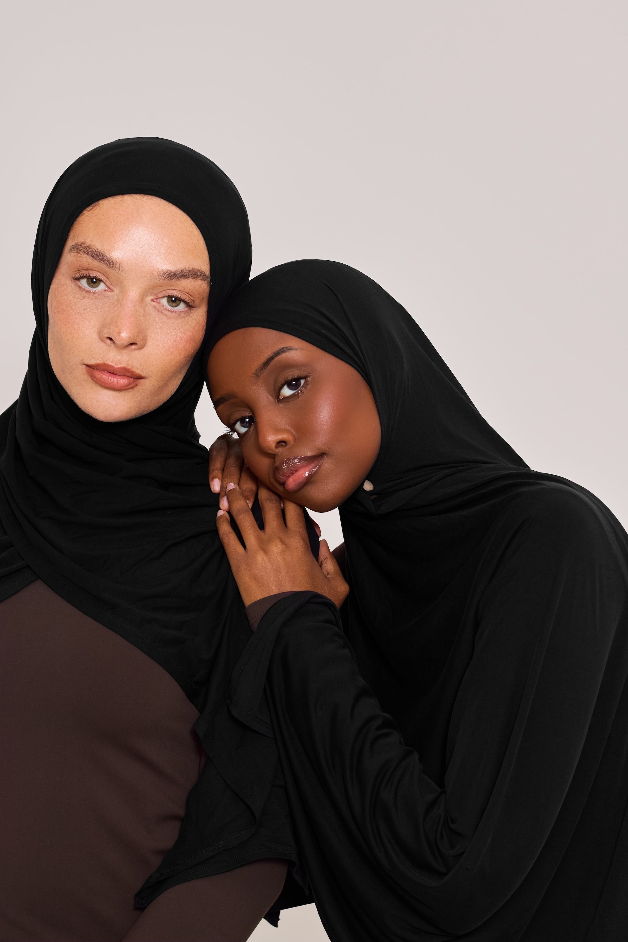 Black Bamboo Jersey Hijab