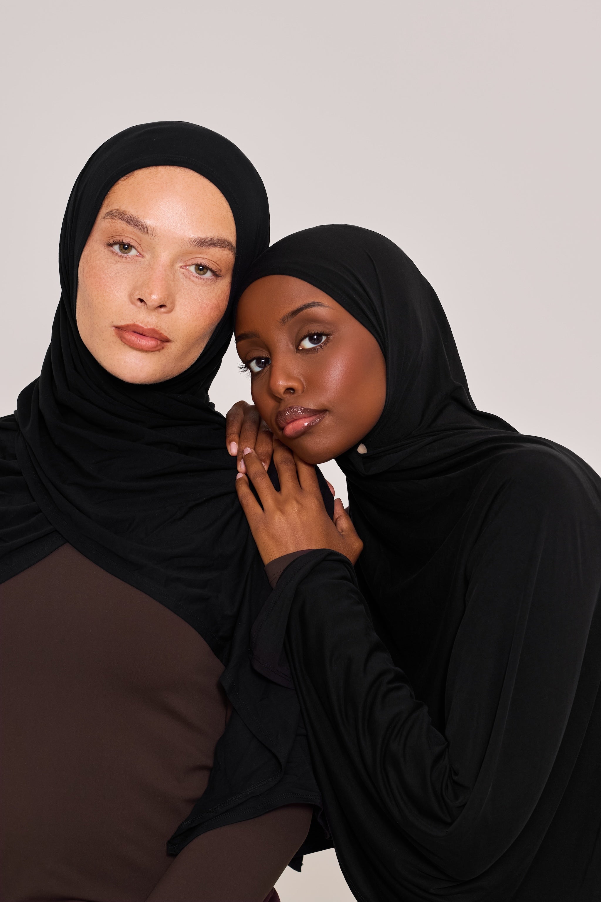 Black Bamboo Jersey Hijab