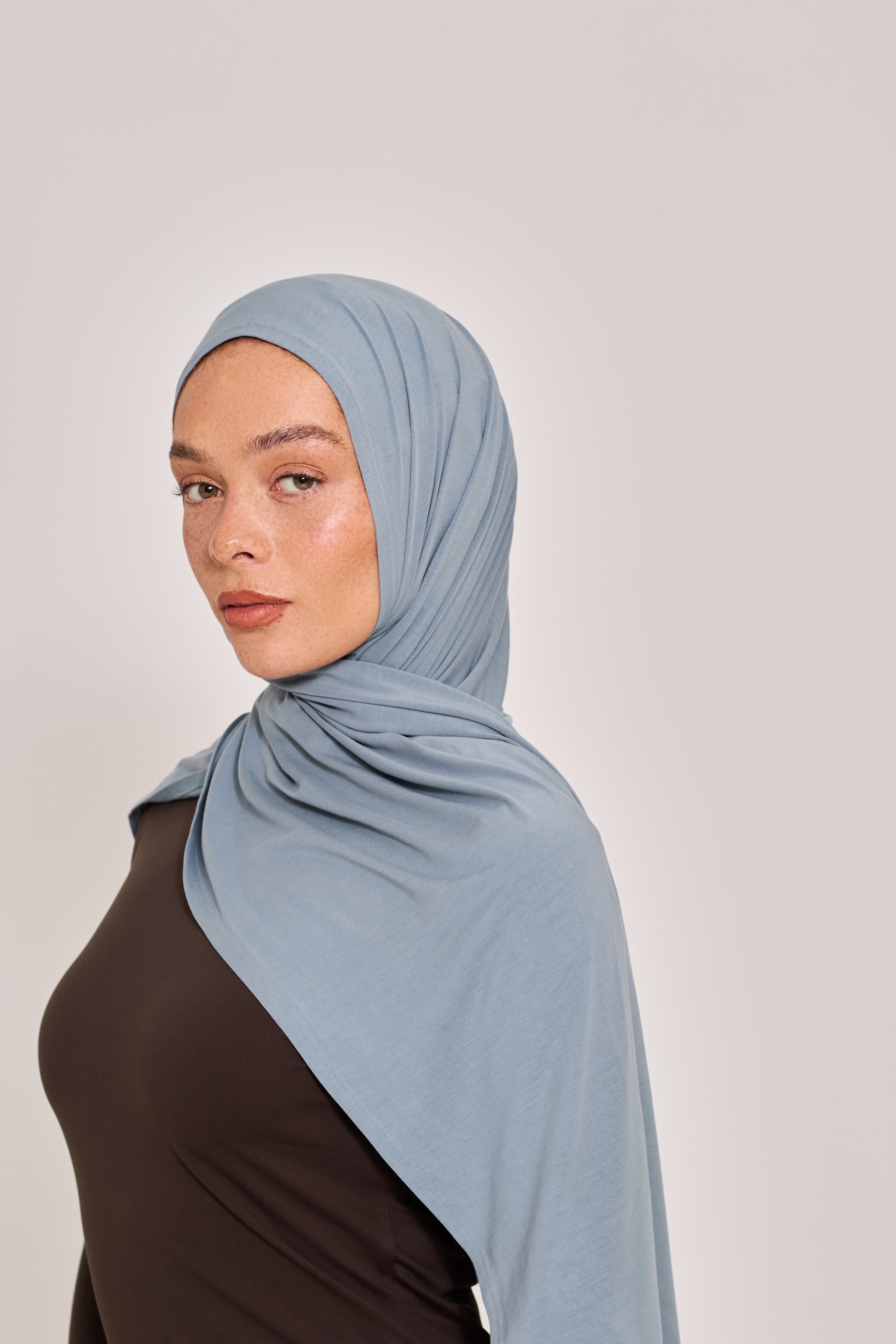 Duck Egg Bamboo Jersey Hijab