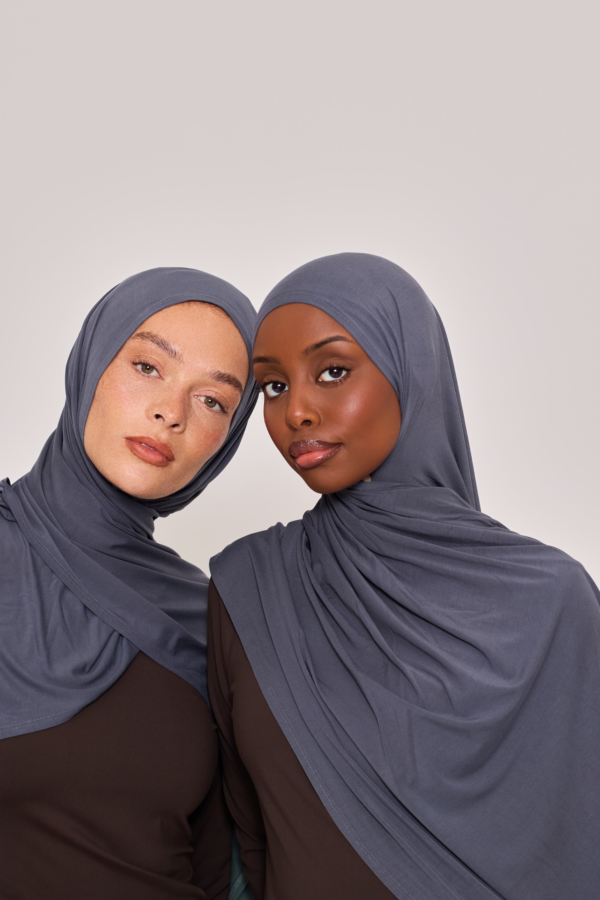 Gray Bamboo Jersey Hijab