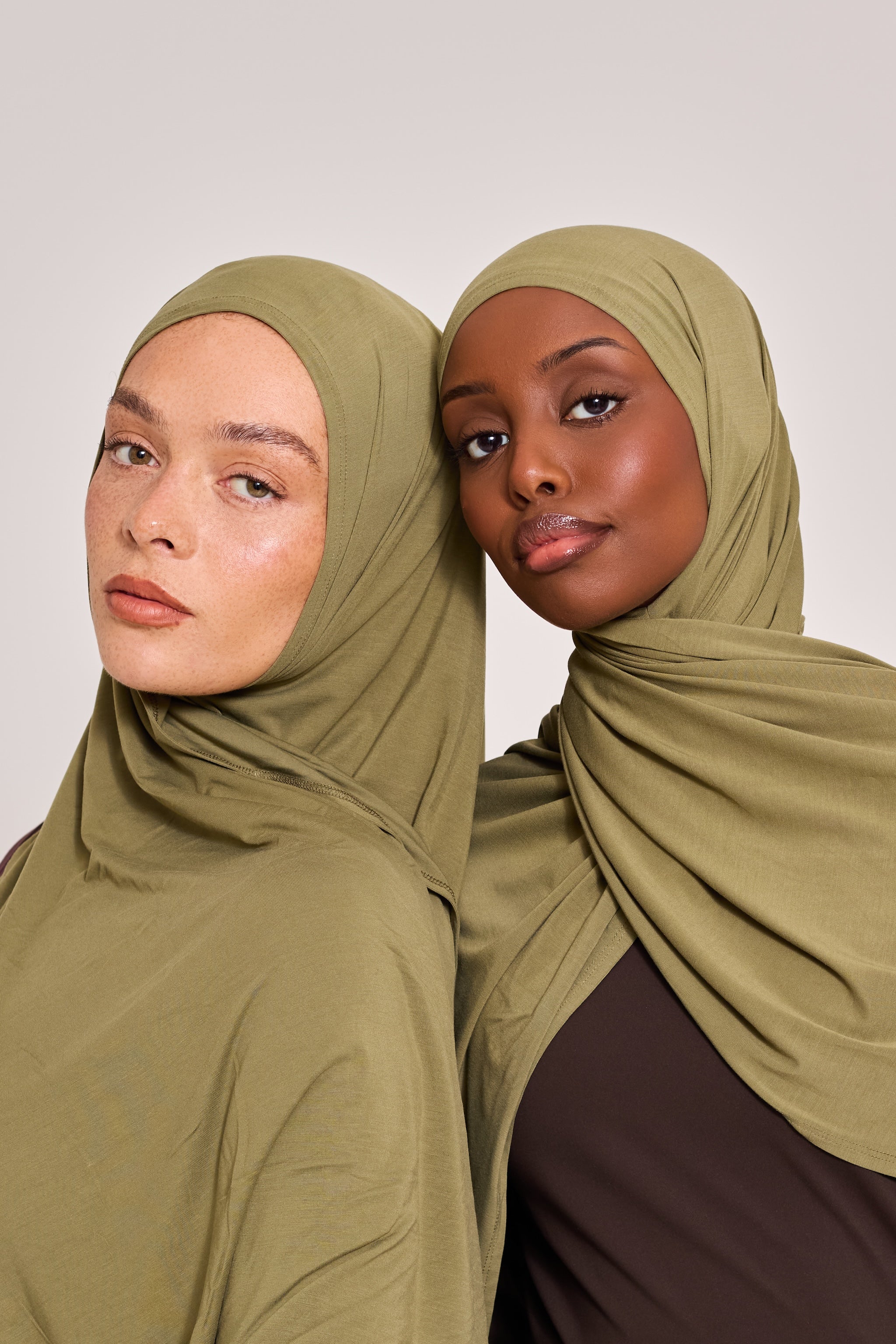 Khaki Bamboo Jersey Hijab