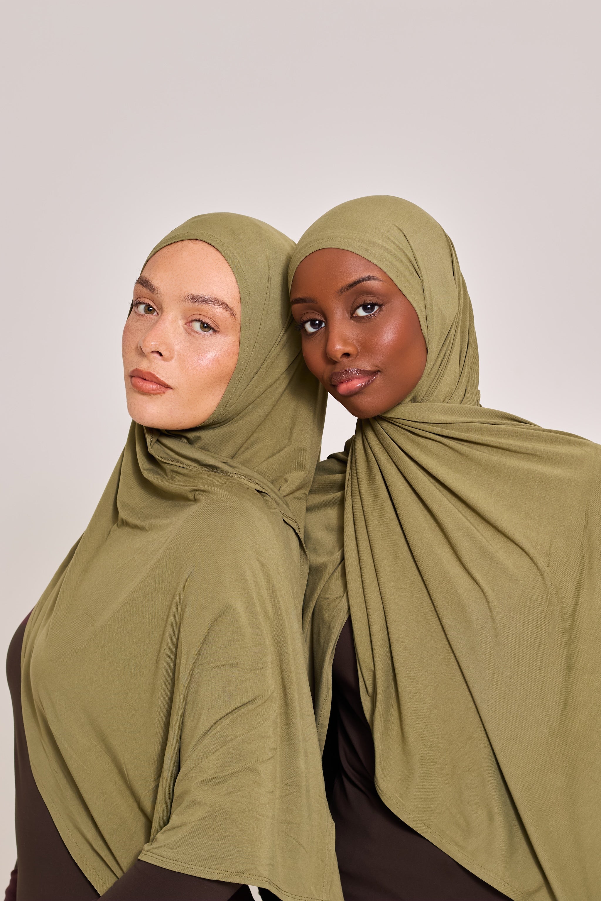 Khaki Bamboo Jersey Hijab