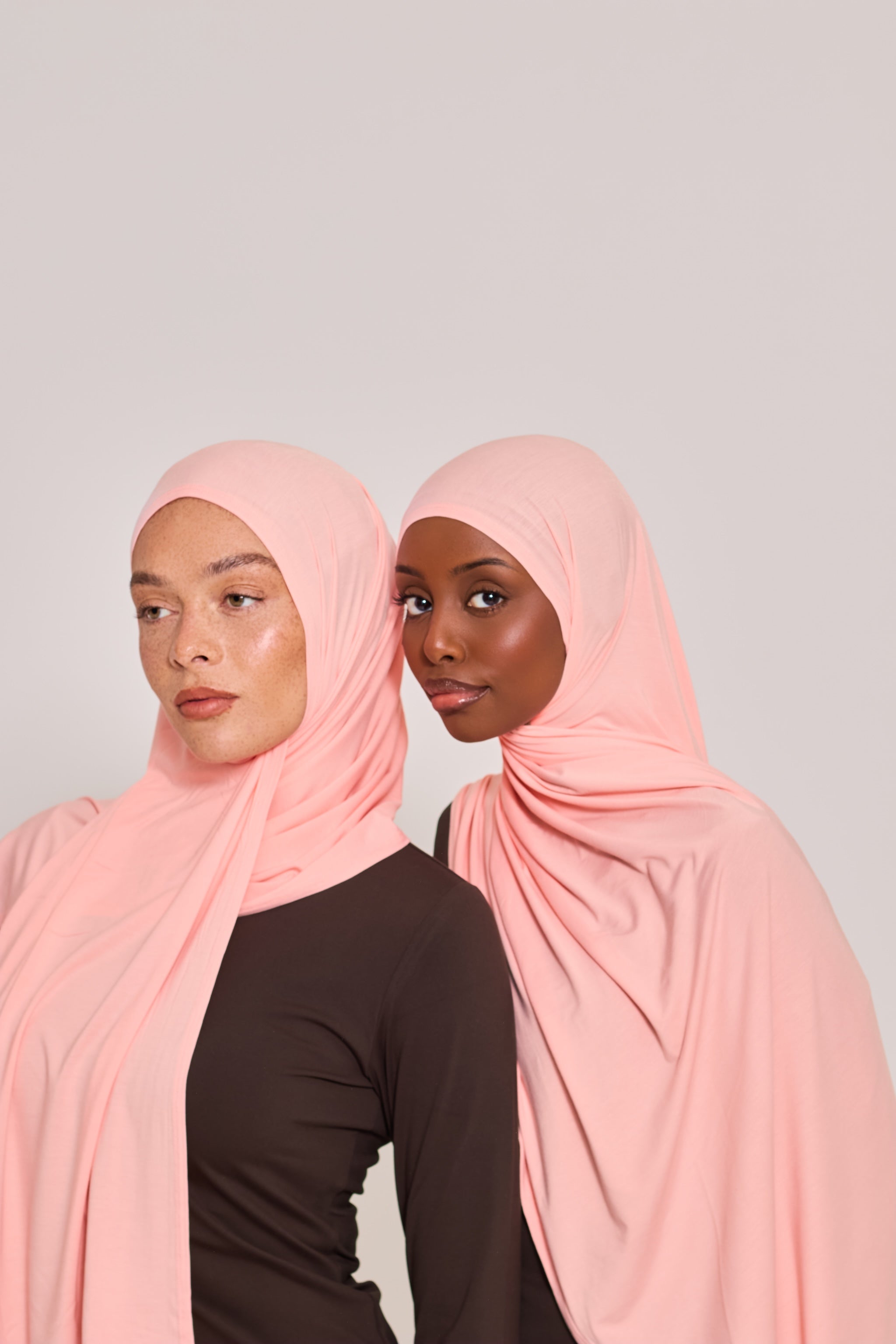 Pink Bamboo Jersey Hijab