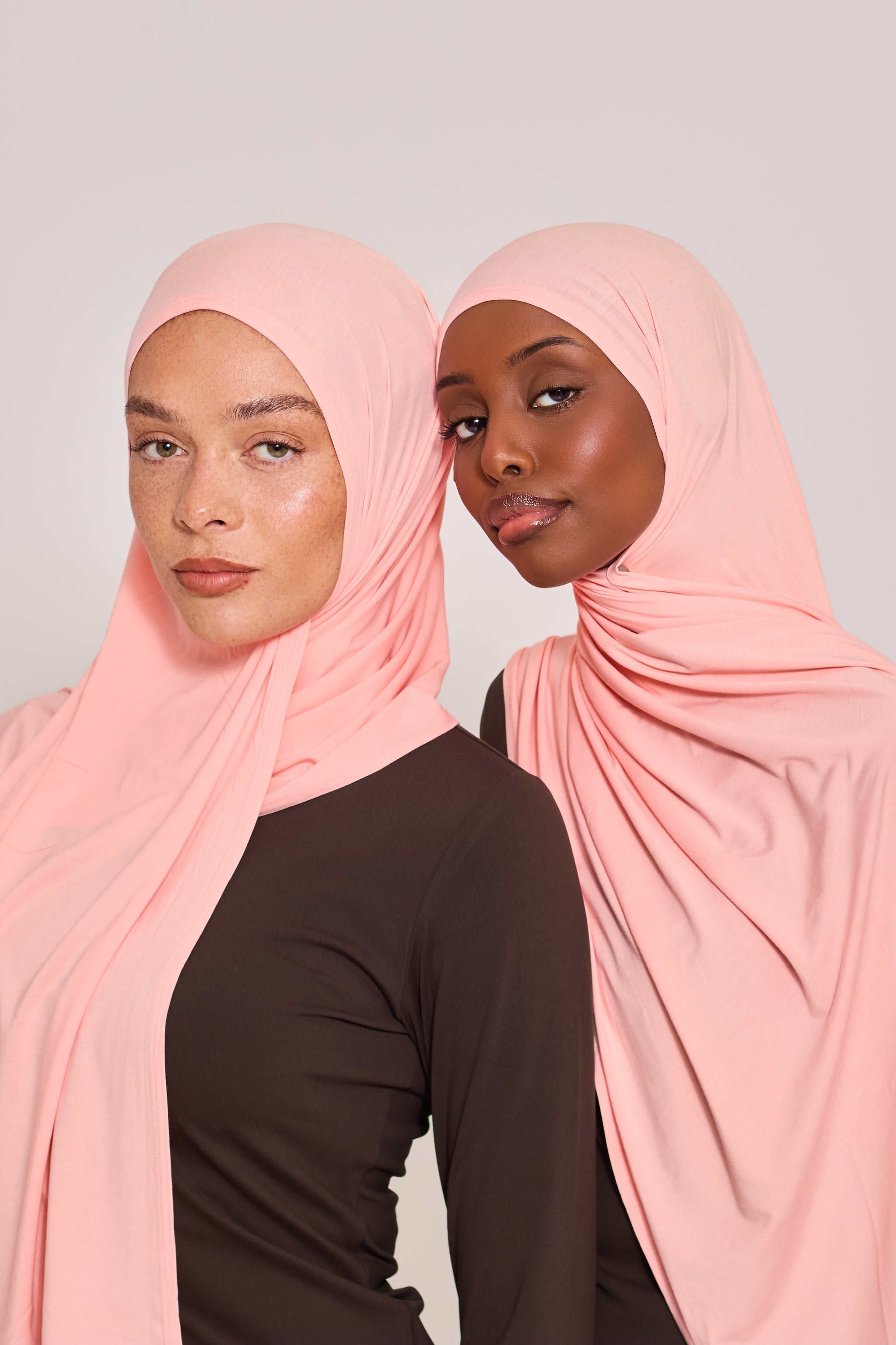 Pink Bamboo Jersey Hijab