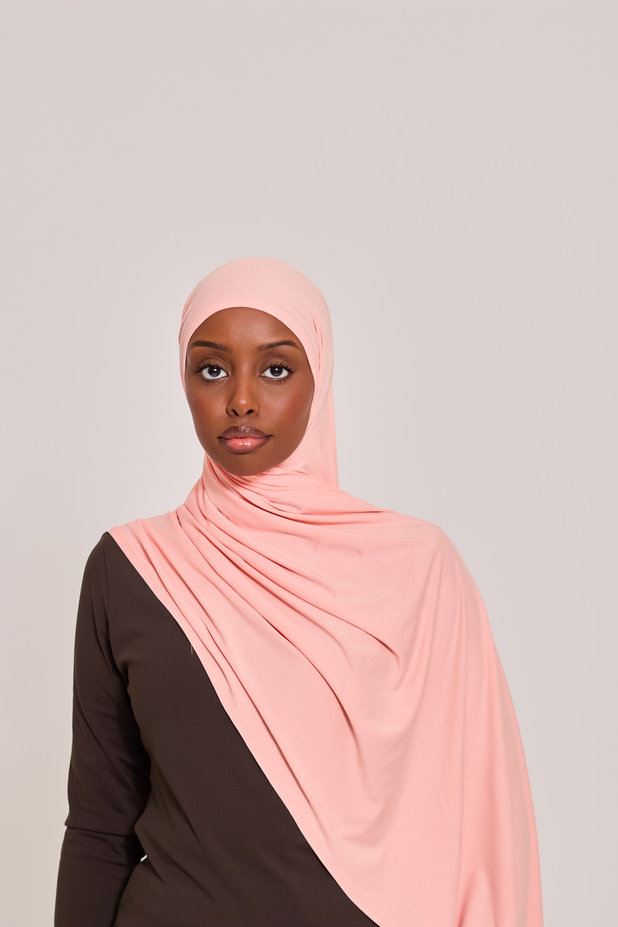 Pink Bamboo Jersey Hijab