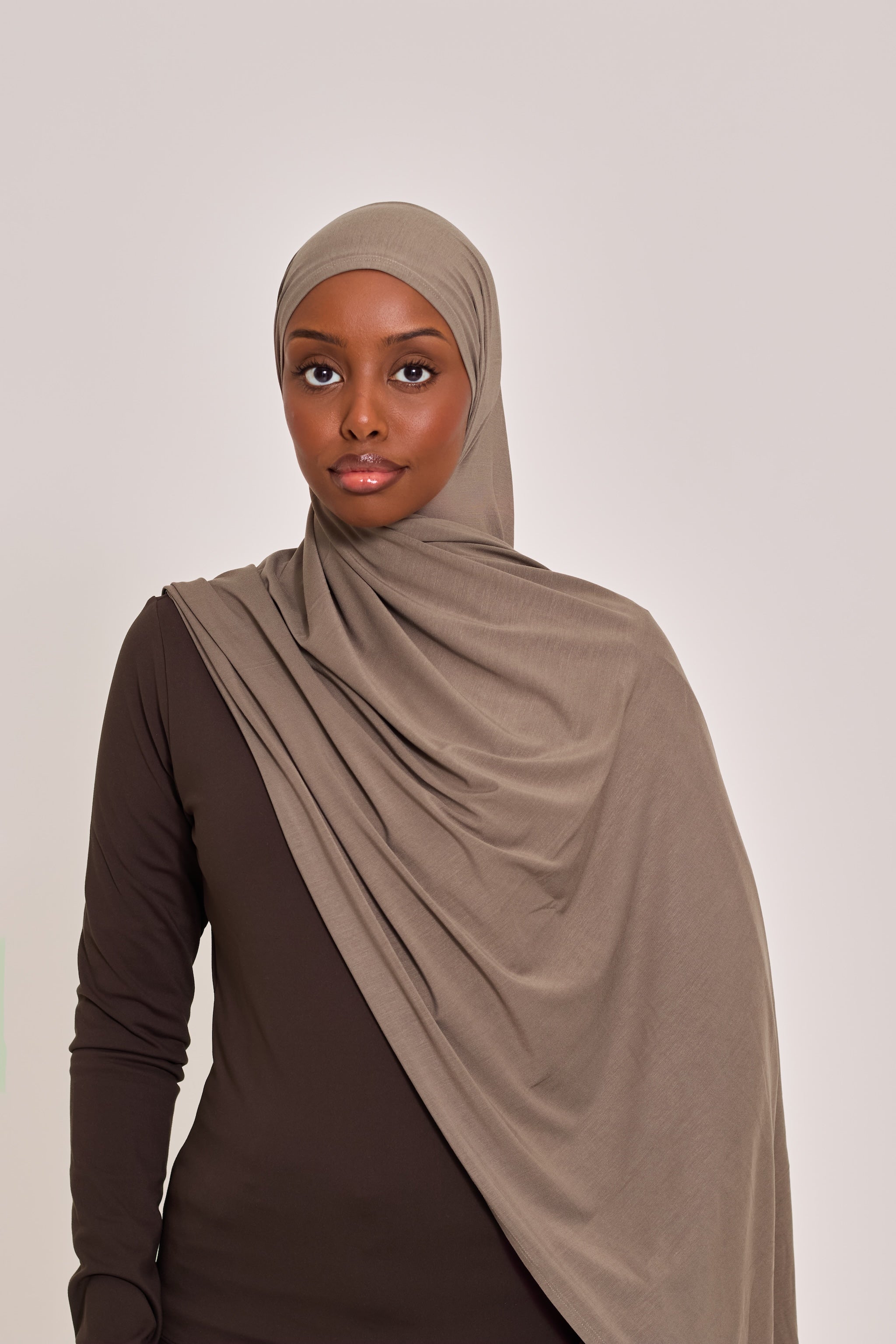 Stone Bamboo Jersey Hijab
