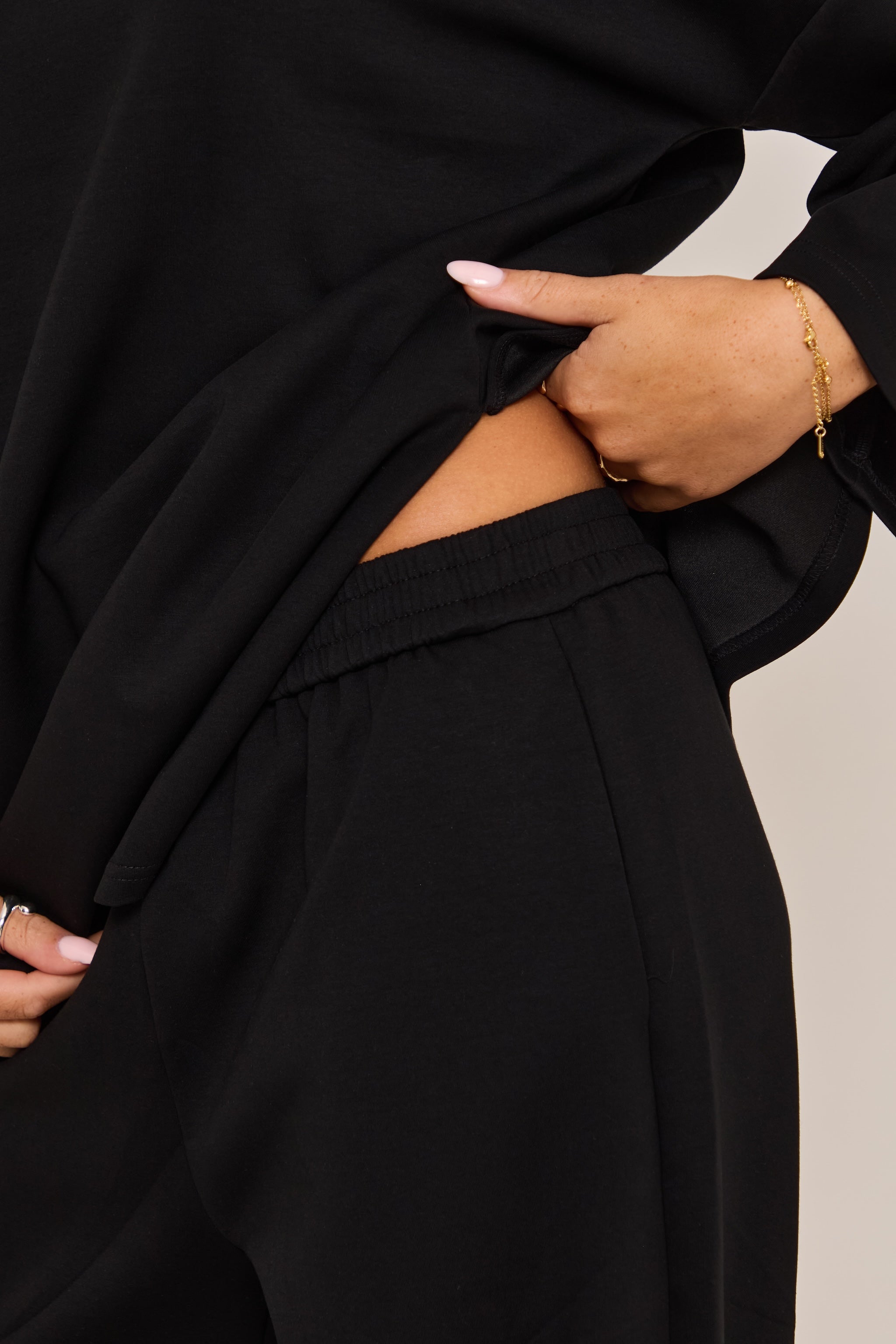 Black Essential Trousers