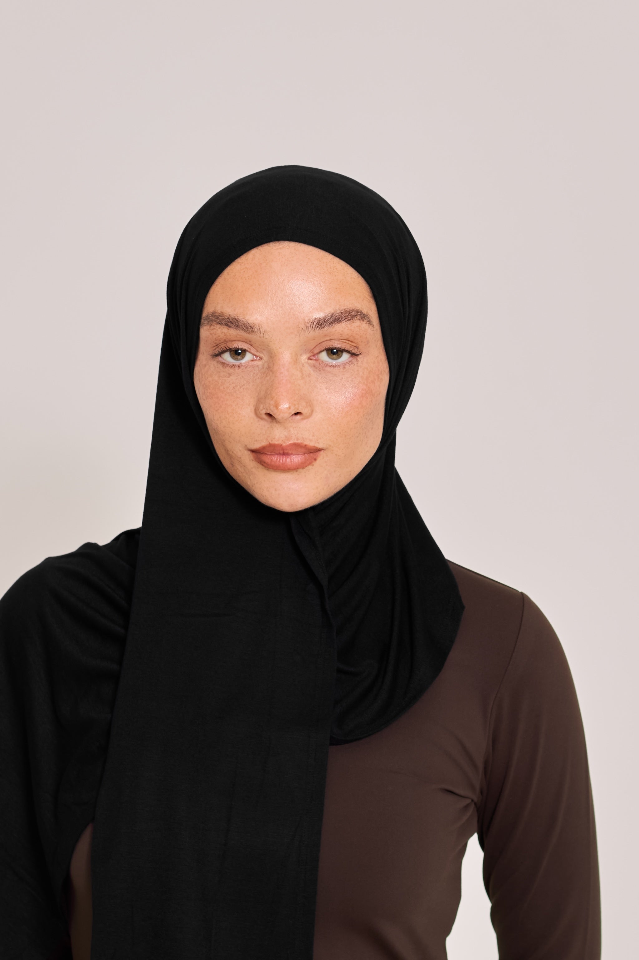 Black Cotton Jersey Hijab