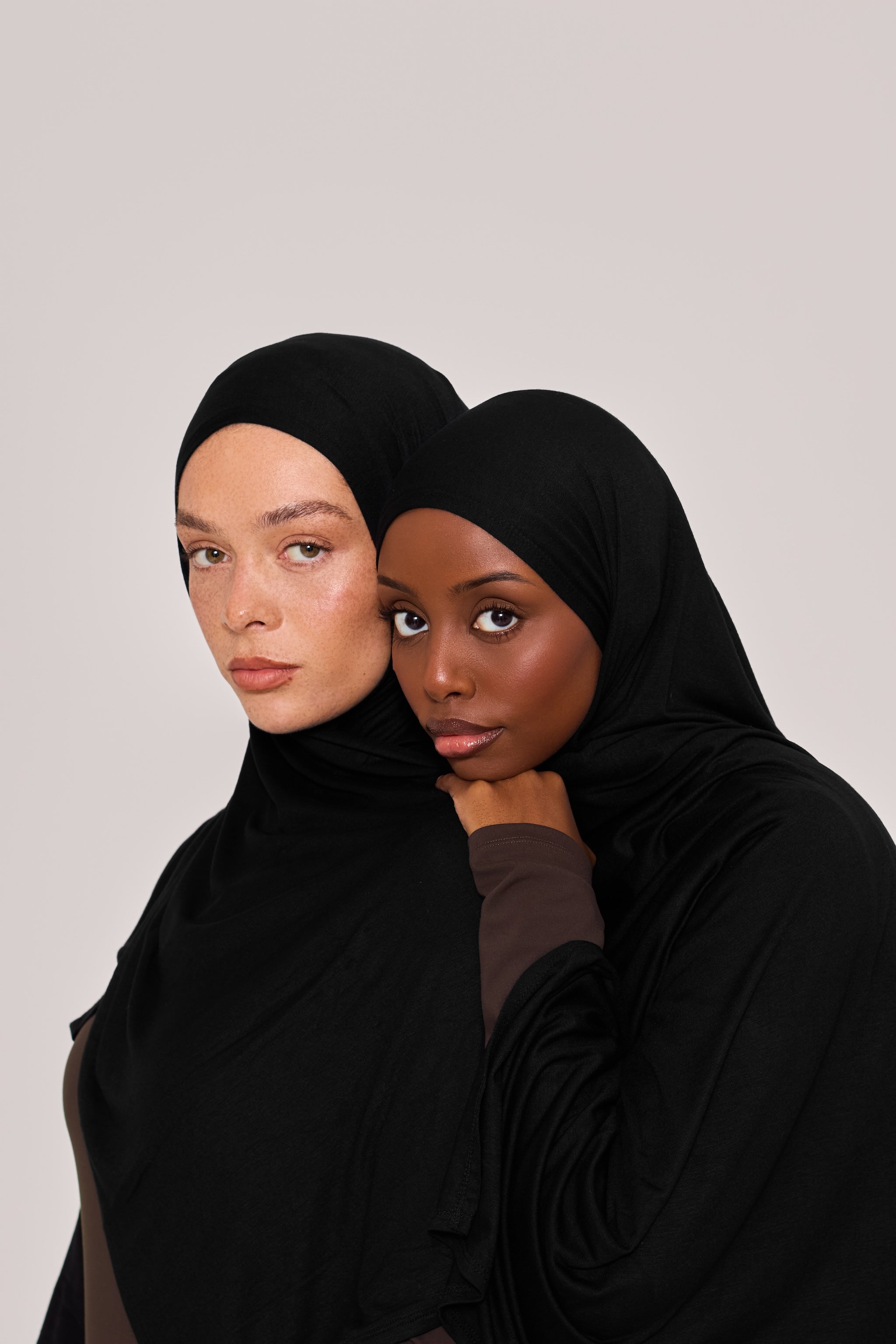 Black Cotton Jersey Hijab