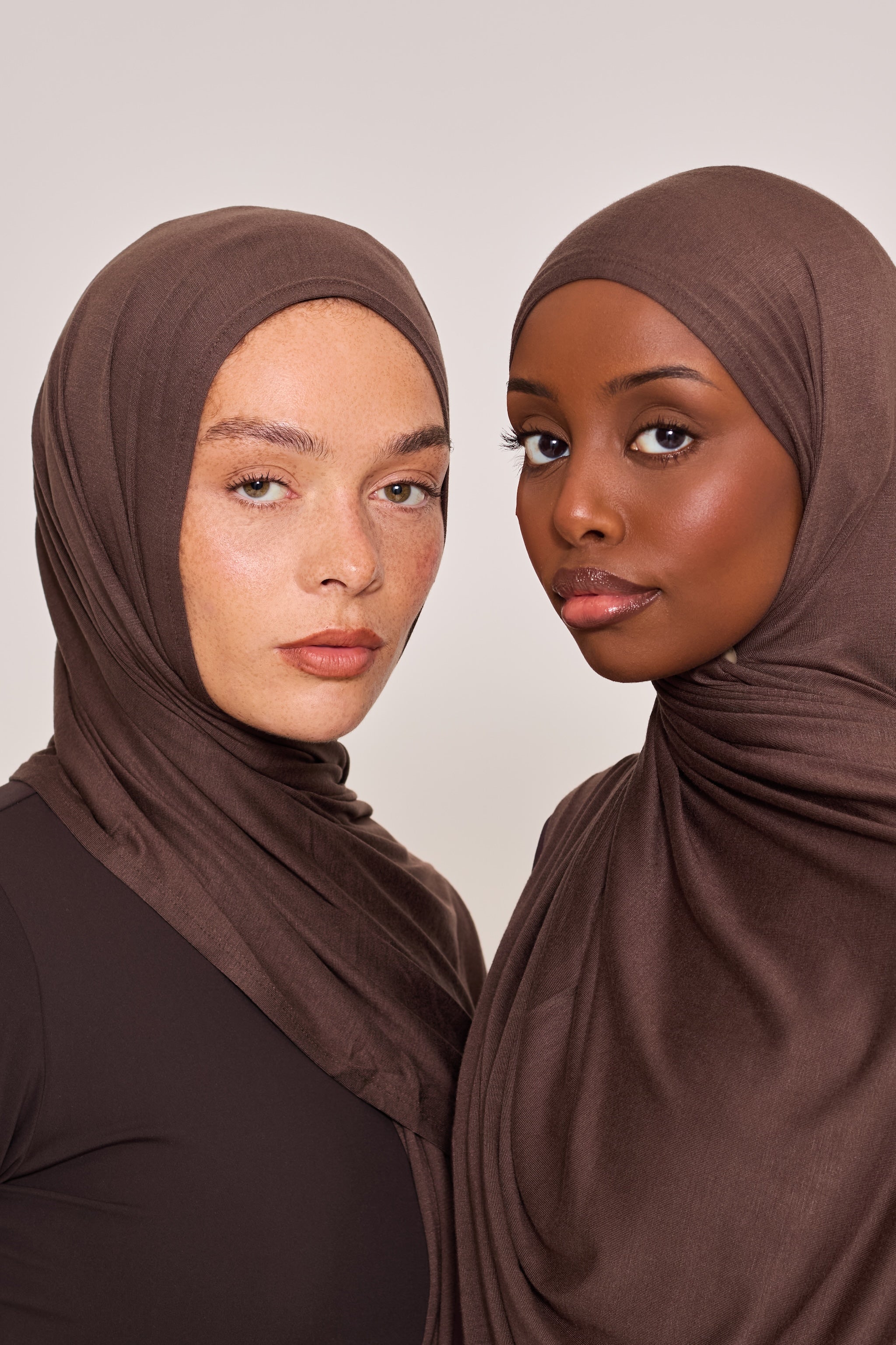 Chocolate Cotton Jersey Hijab