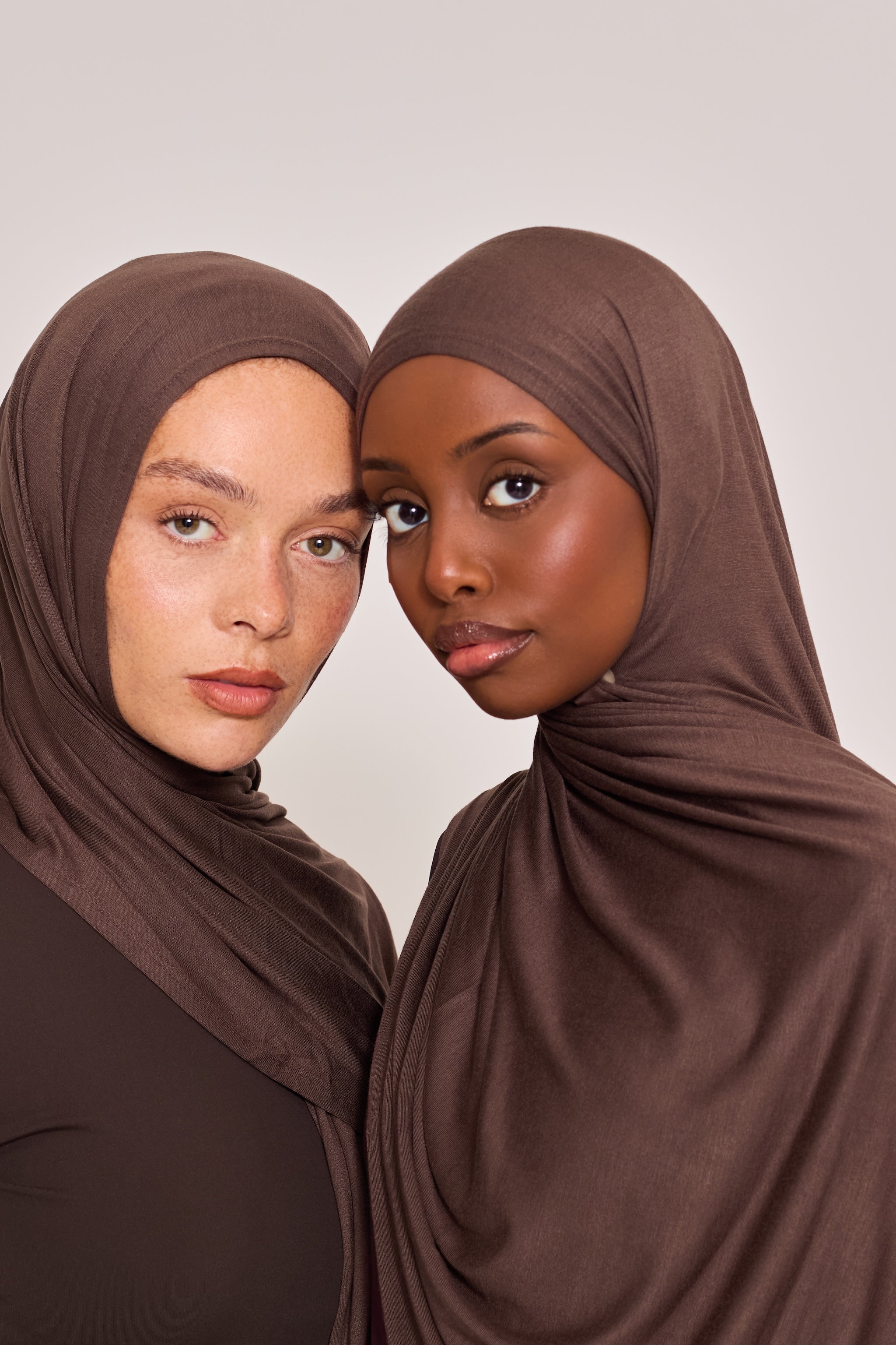Chocolate Cotton Jersey Hijab