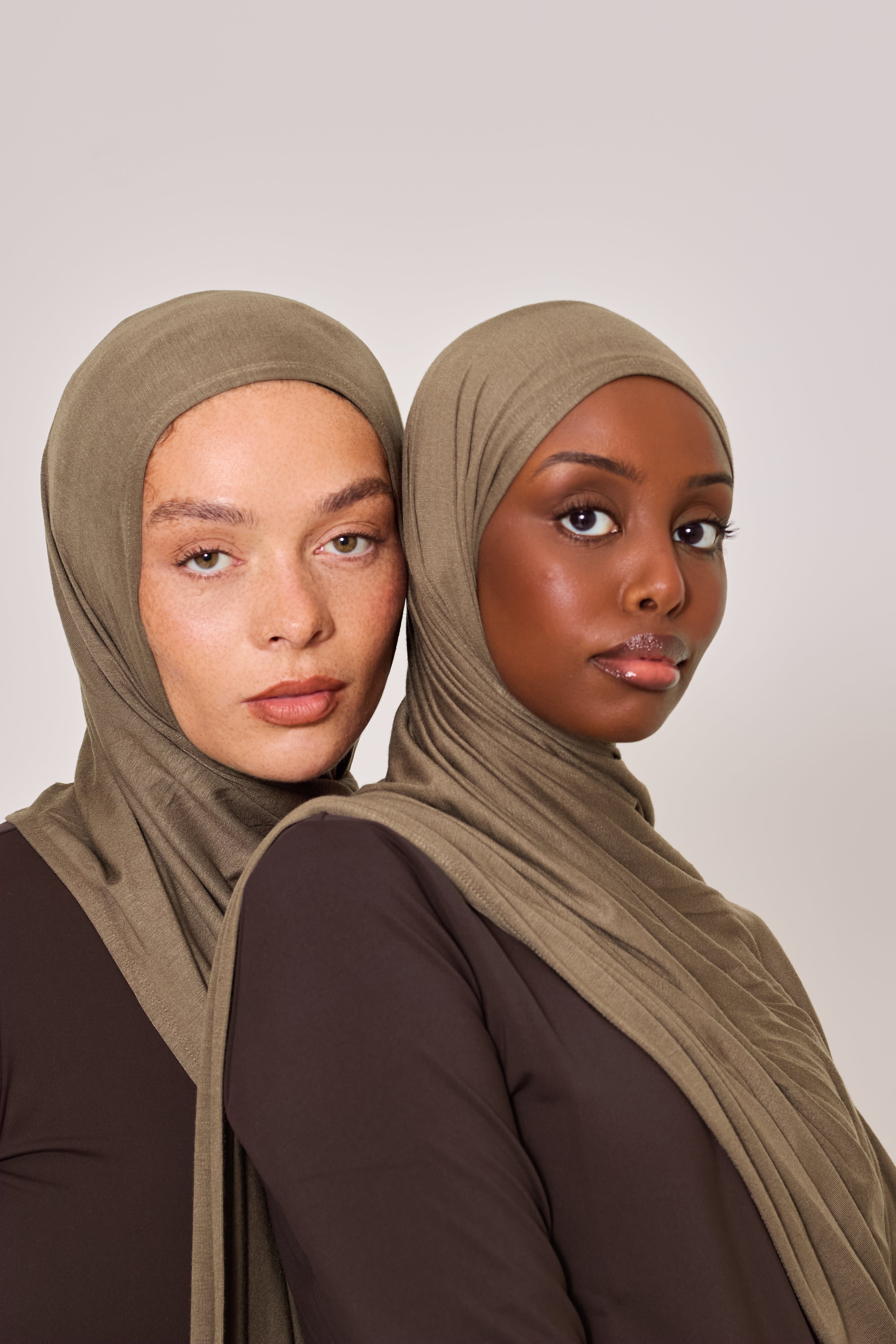 Cocoa Cotton Jersey Hijab