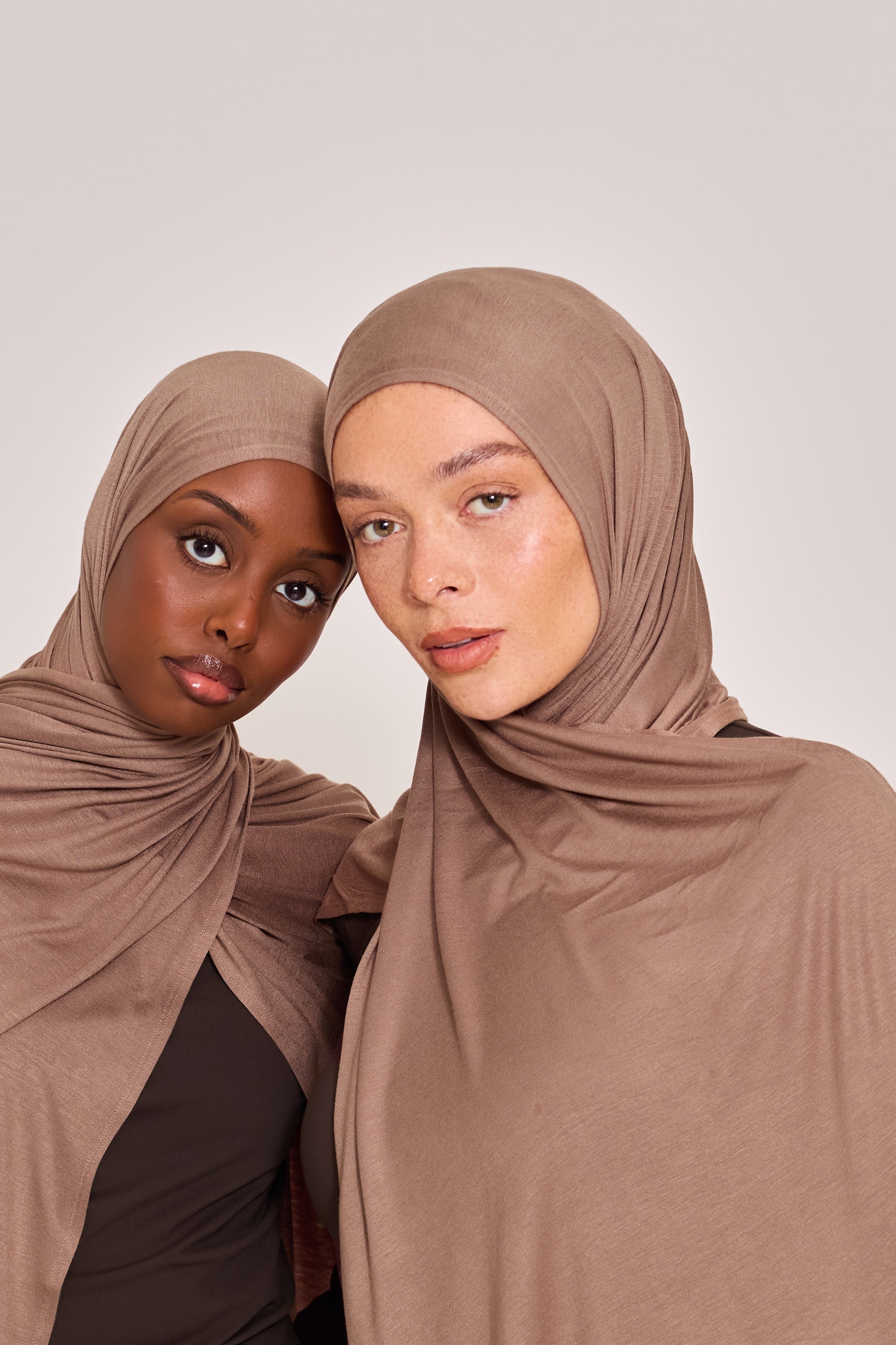 Light Brown Cotton Jersey Hijab