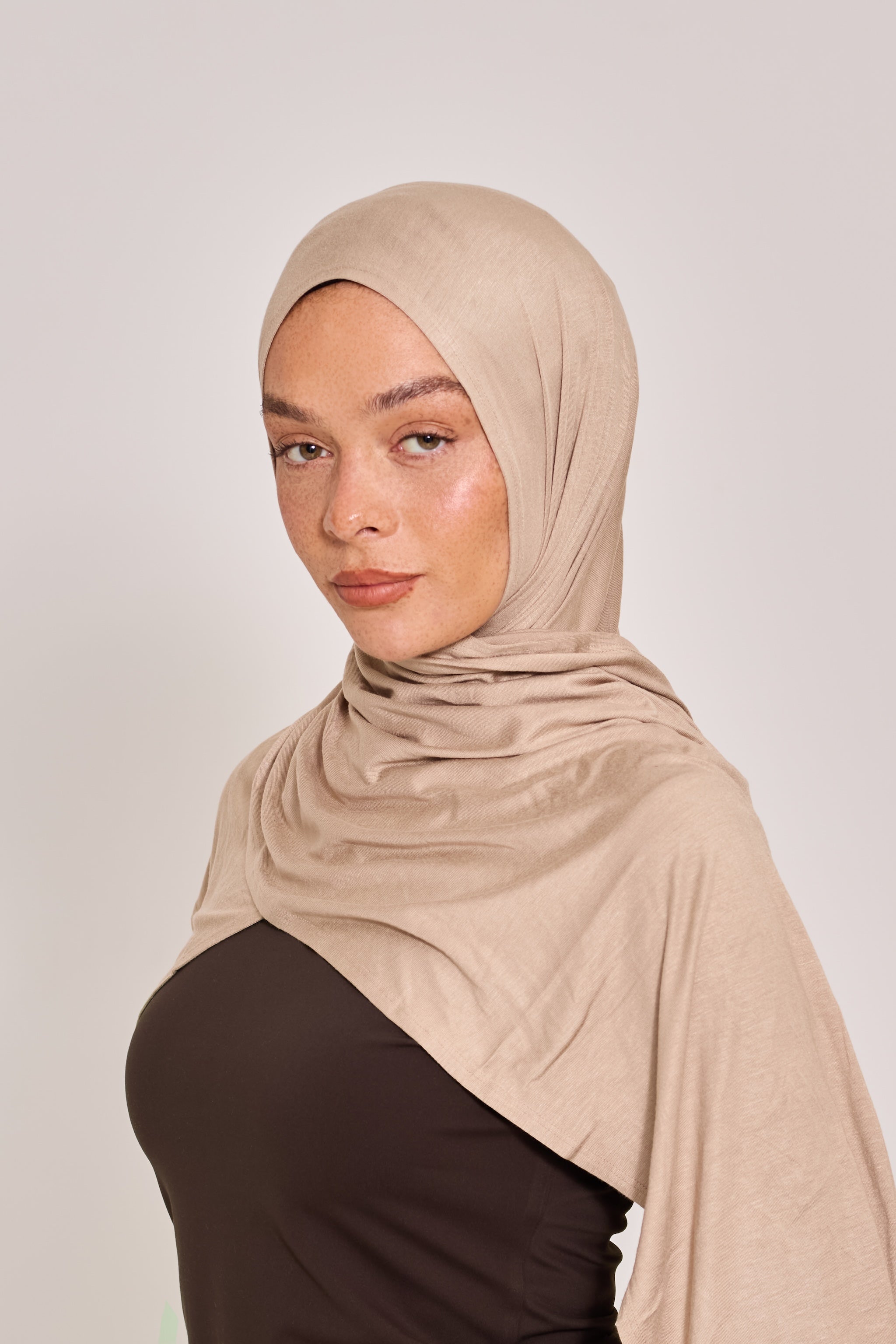Oat Cotton Jersey Hijab
