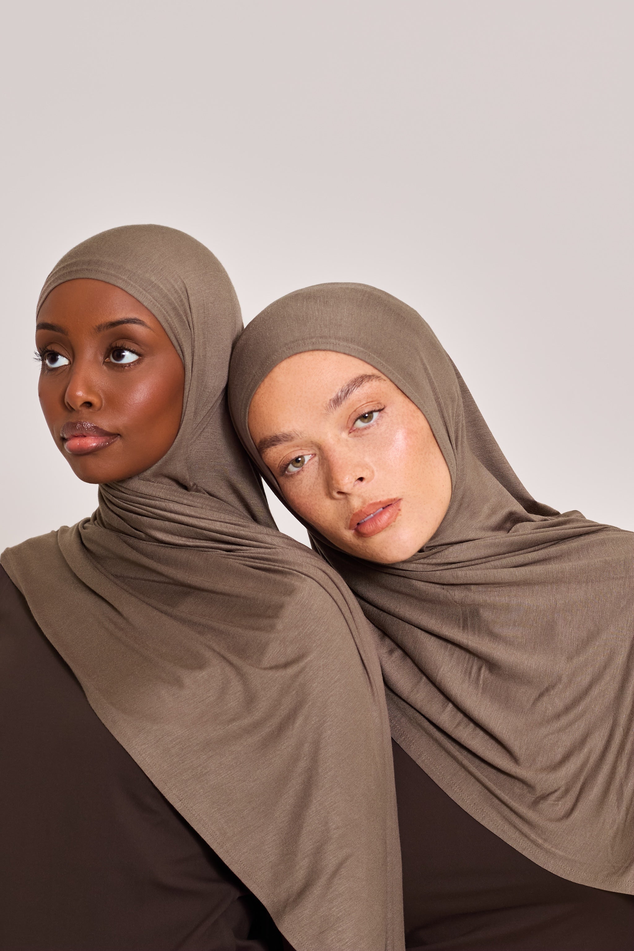 Stone Cotton Jersey Hijab
