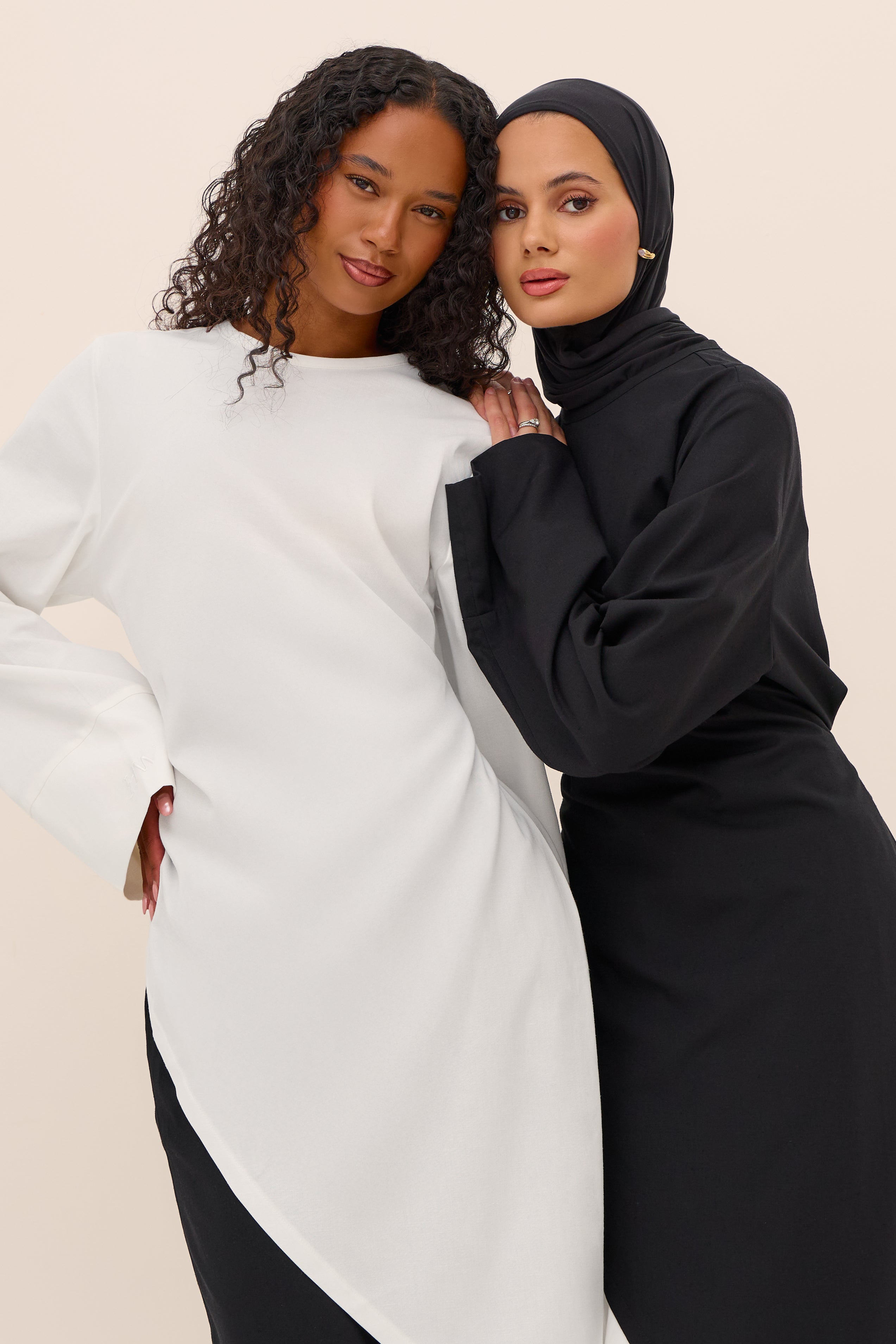 Creme Linen Asymmetric Top