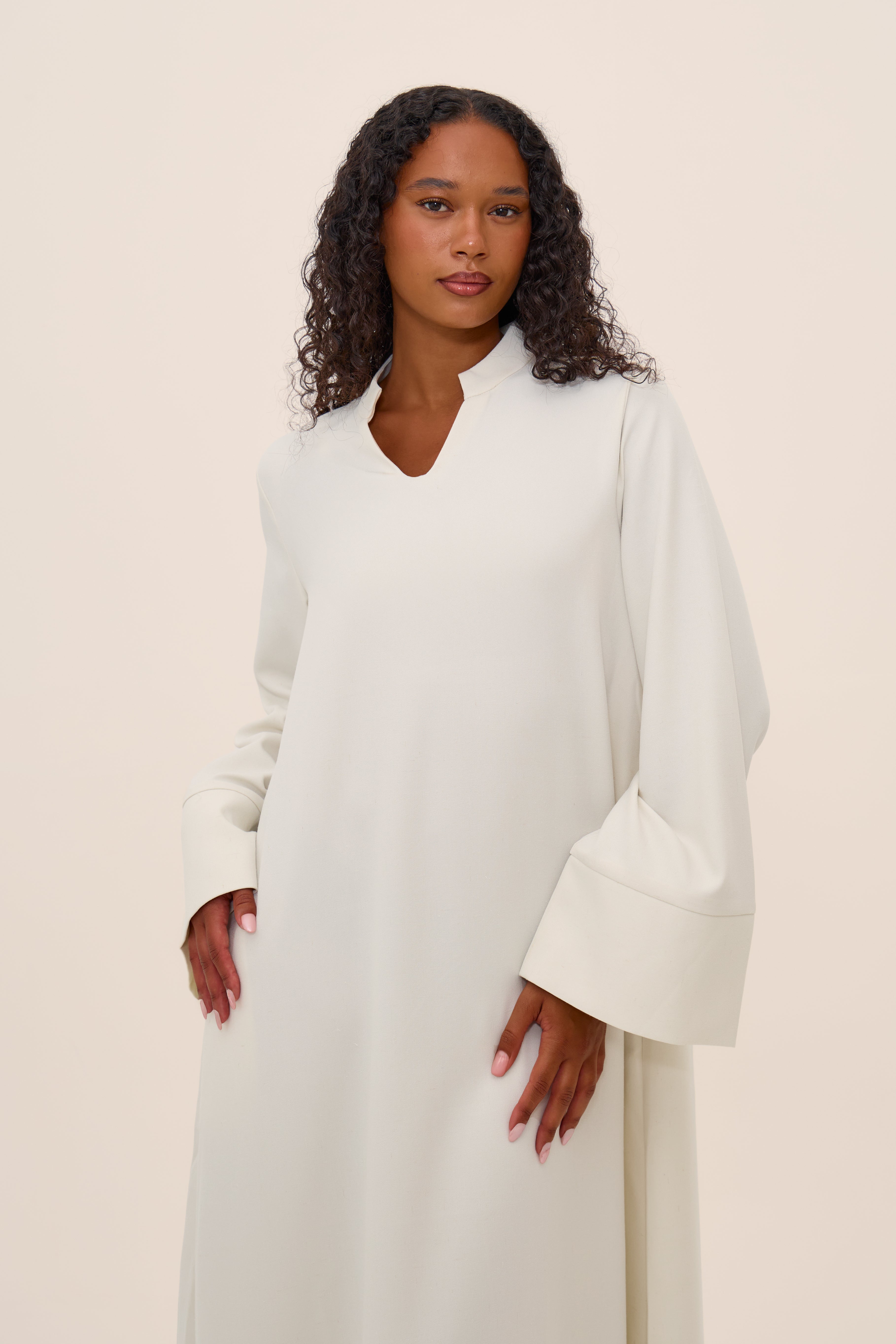 V Neck Abaya