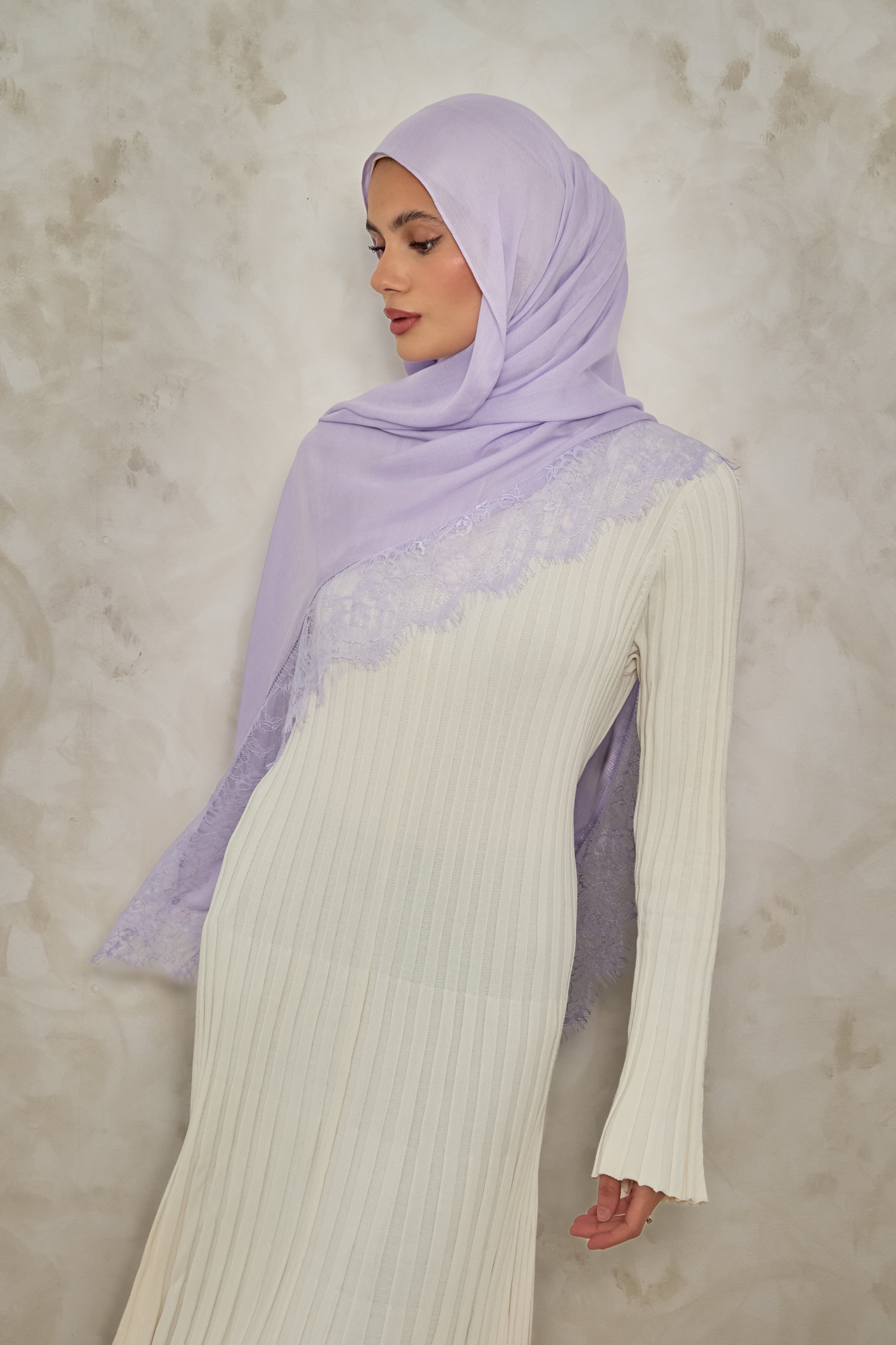 Pastel Lace Modal Hijab