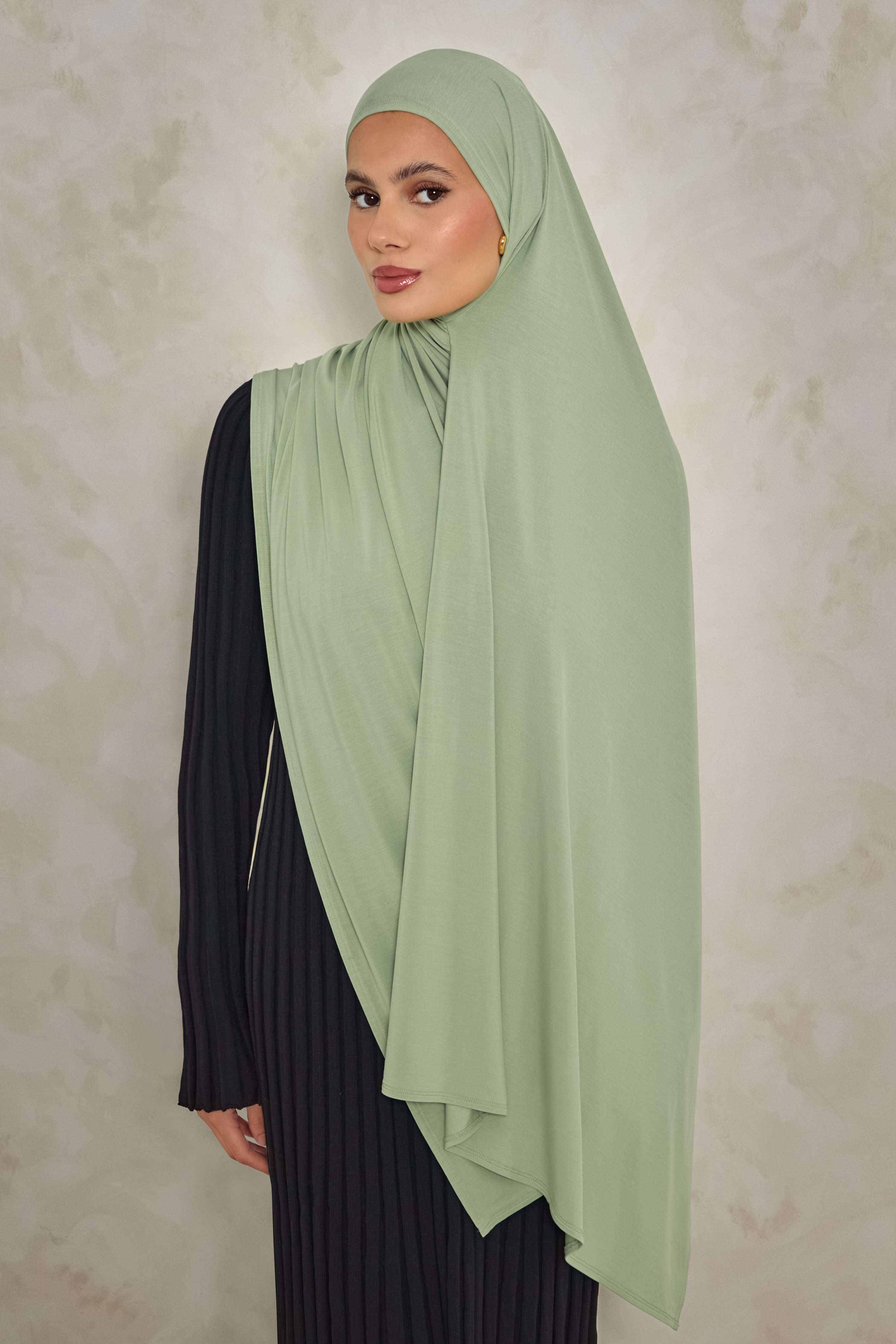 Sage Bamboo Jersey Hijab
