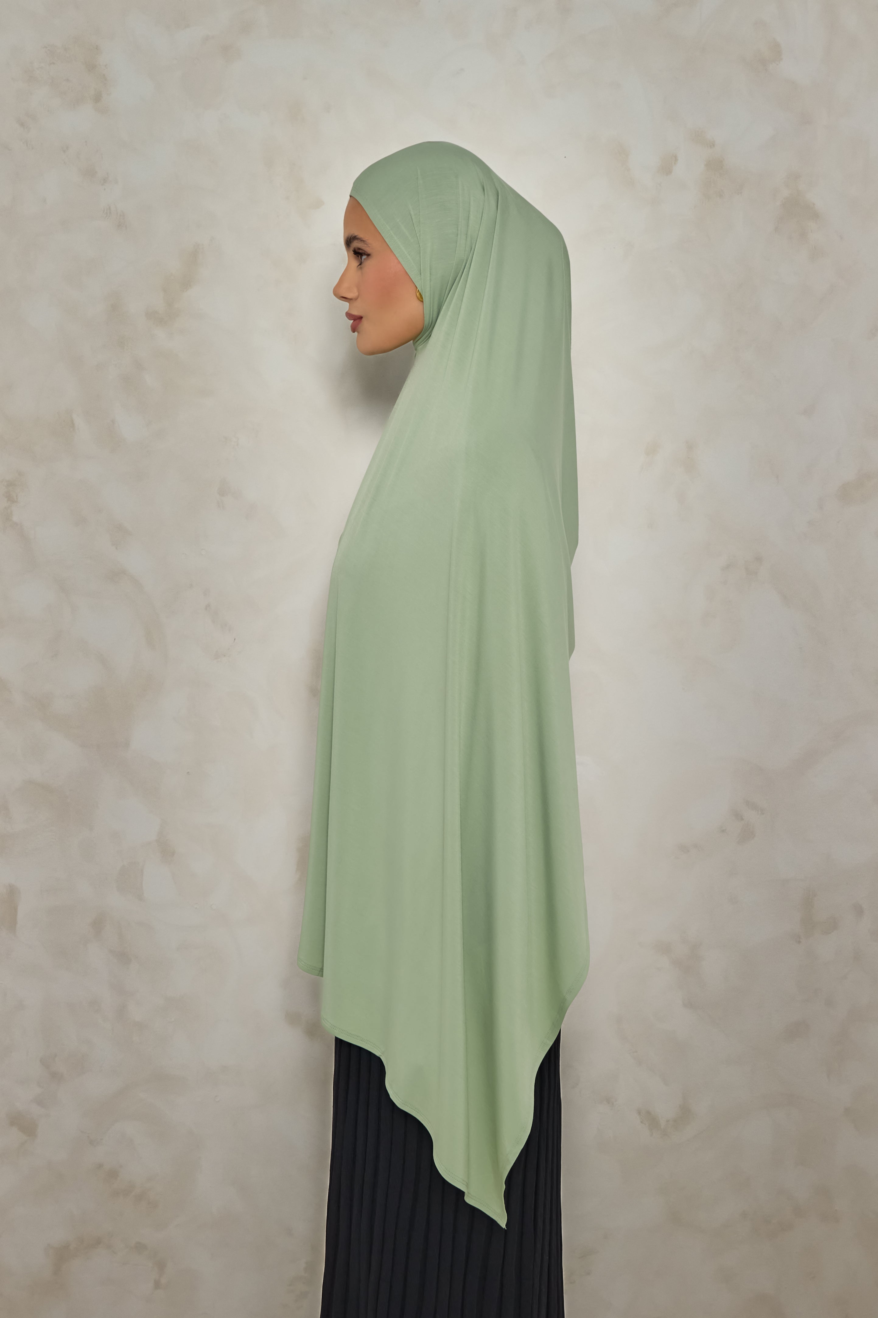 Sage Bamboo Jersey Hijab