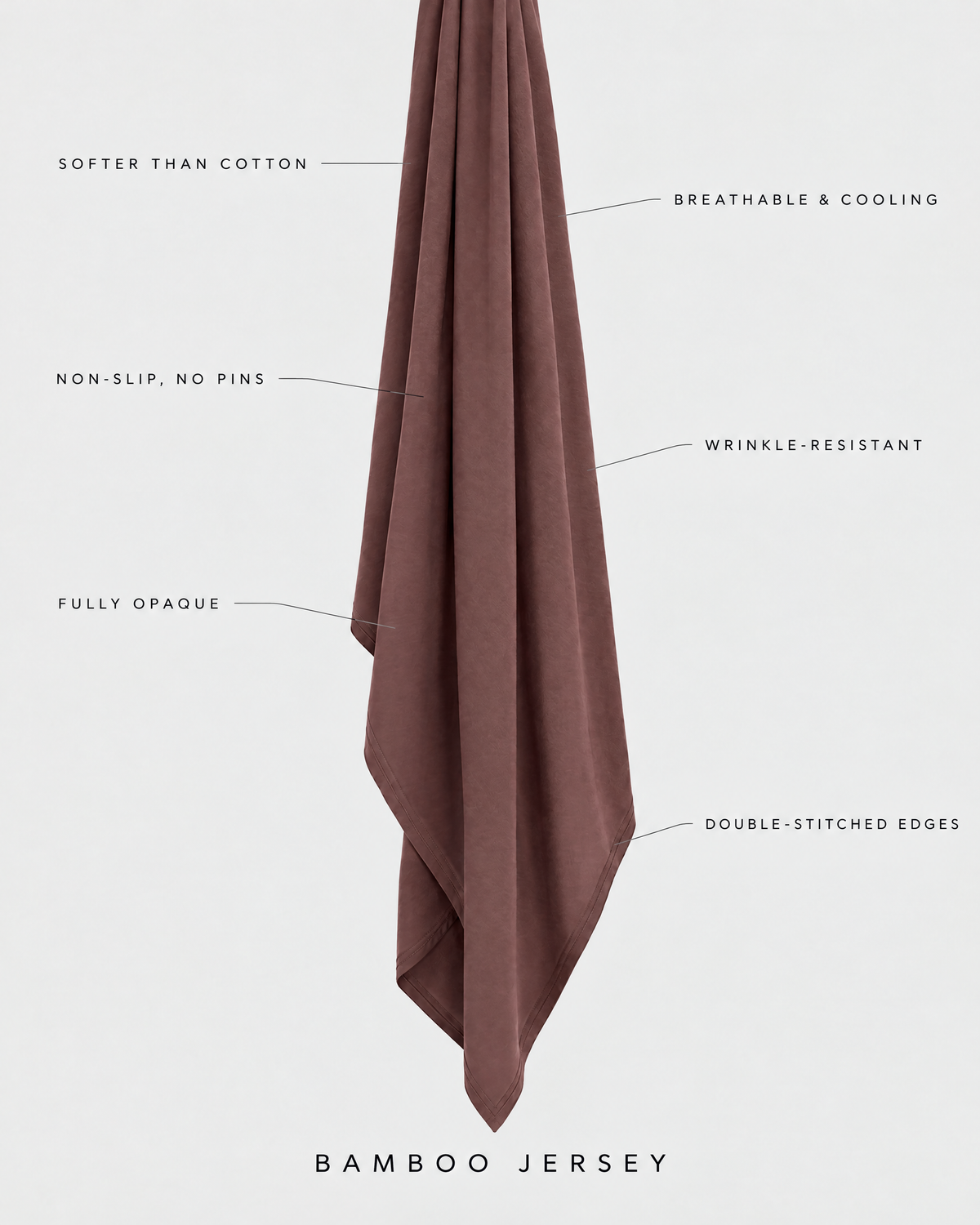 Grape Bamboo Jersey Hijab