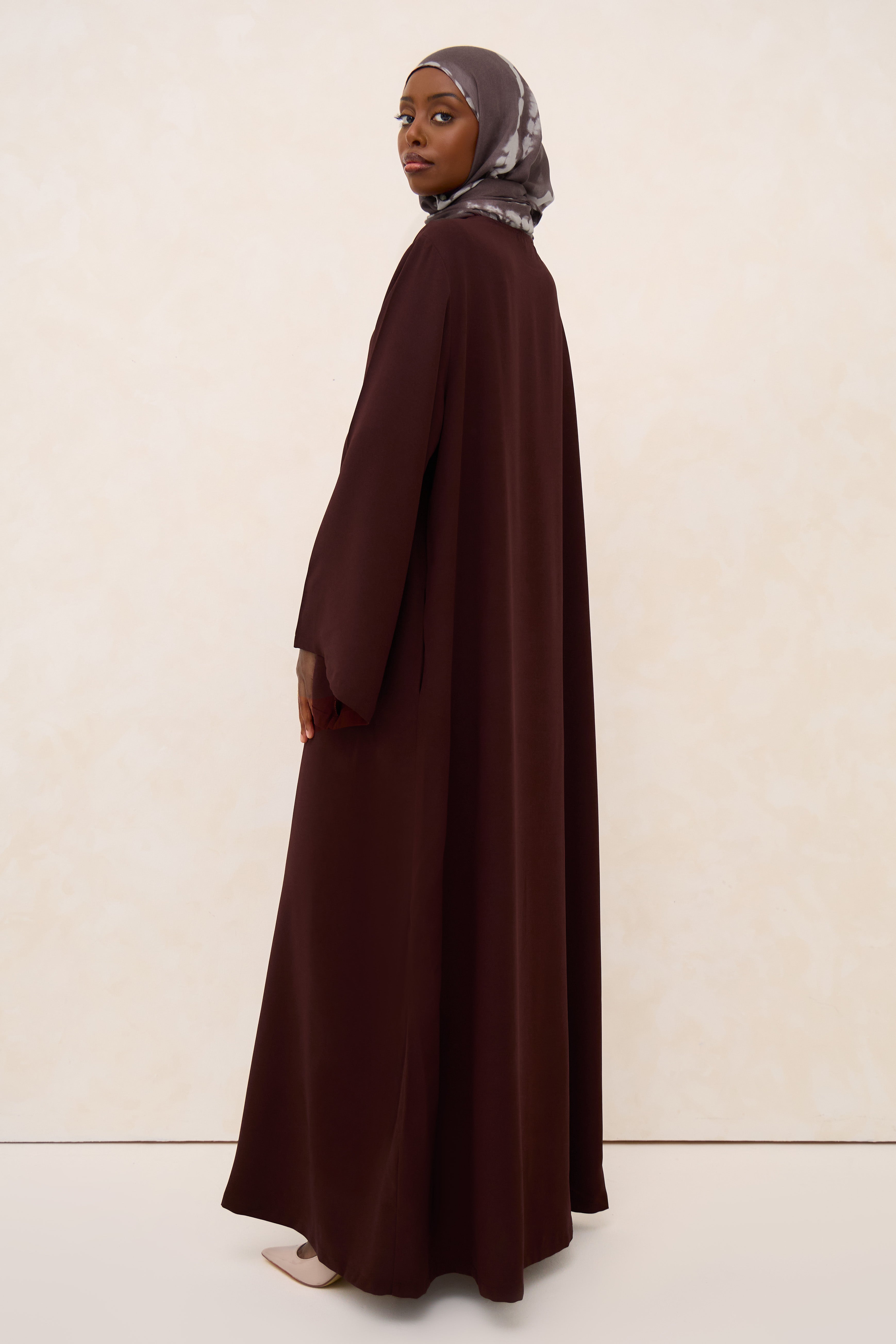 Espresso Spanish Sleeve Abaya