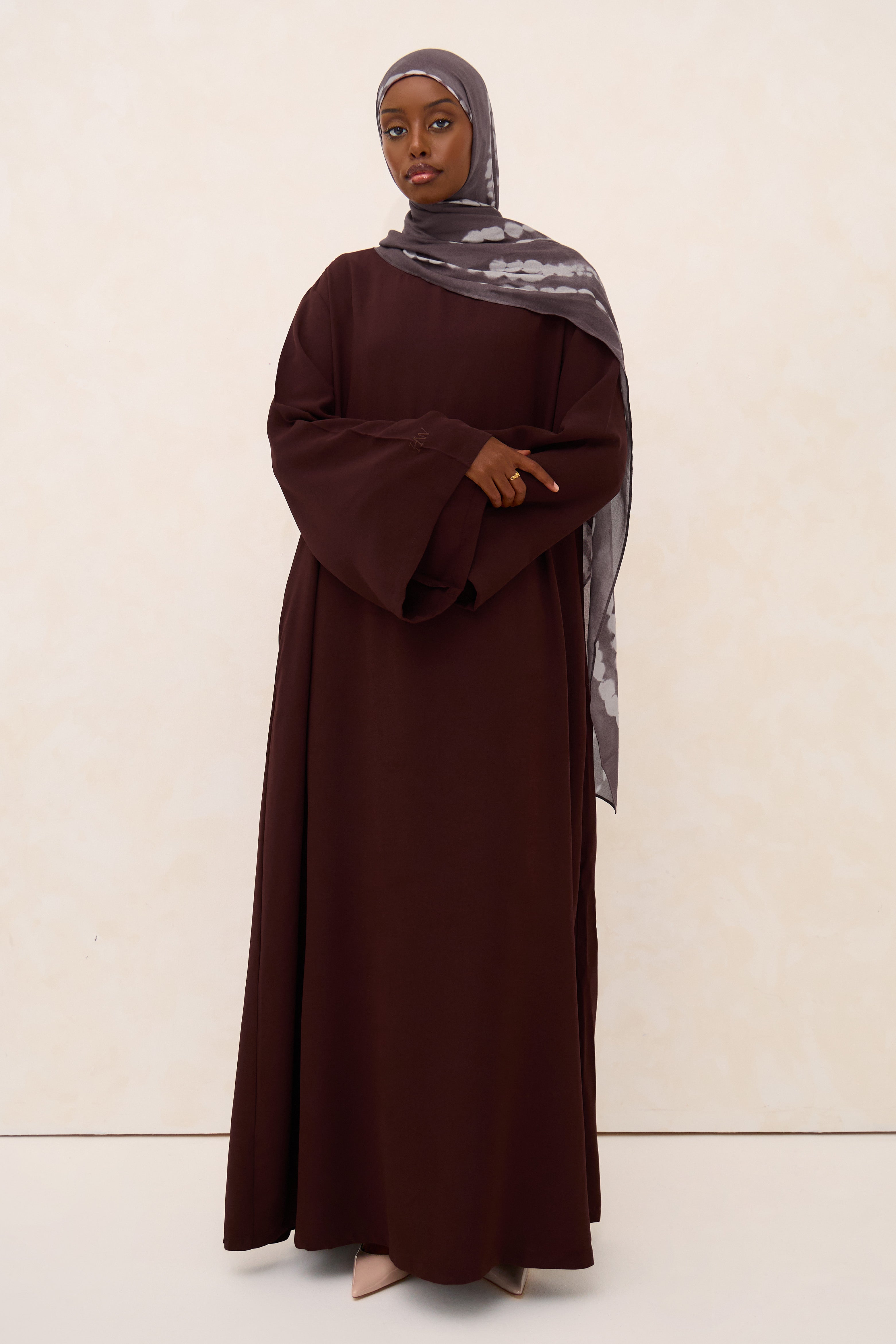 Espresso Spanish Sleeve Abaya