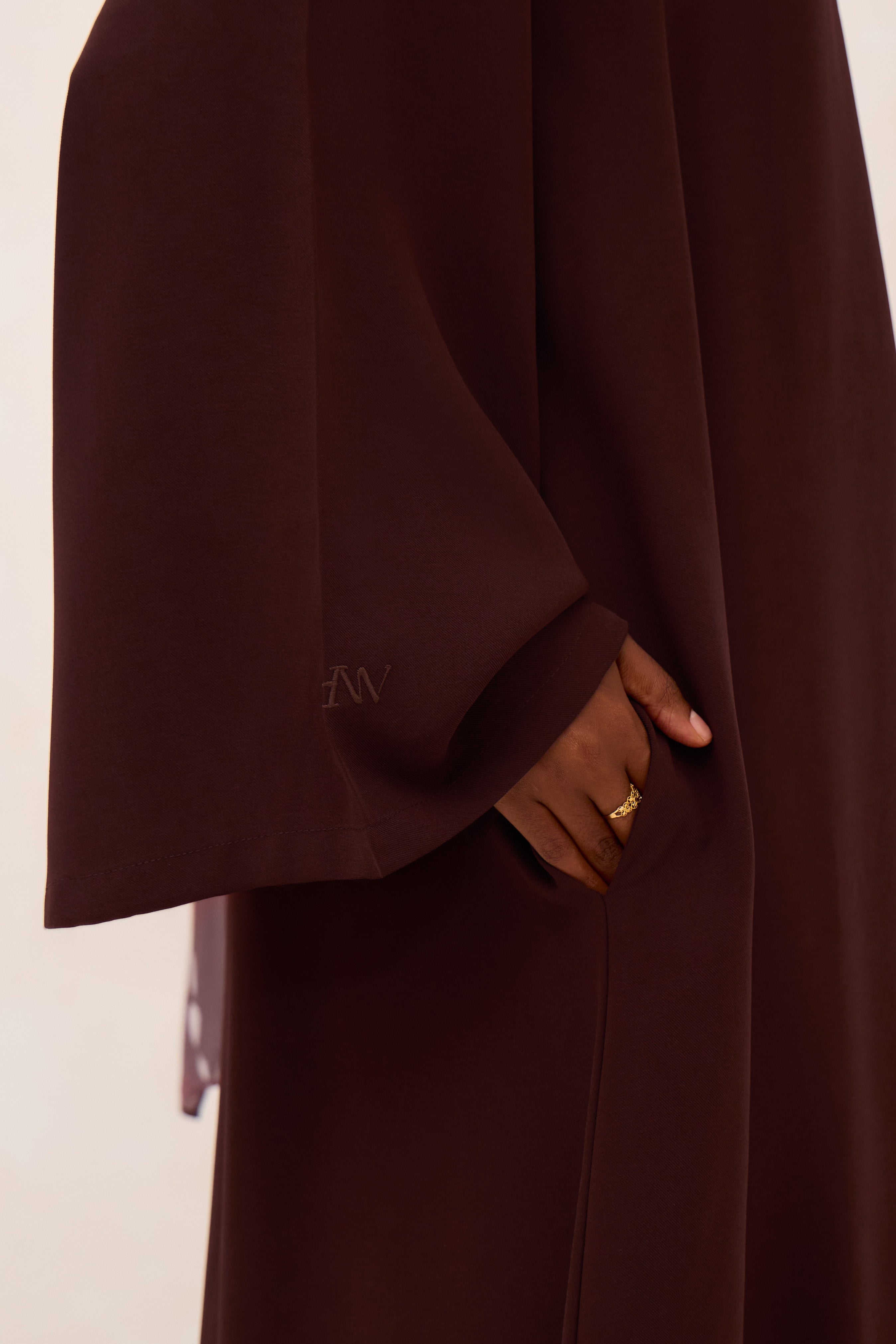 Espresso Spanish Sleeve Abaya