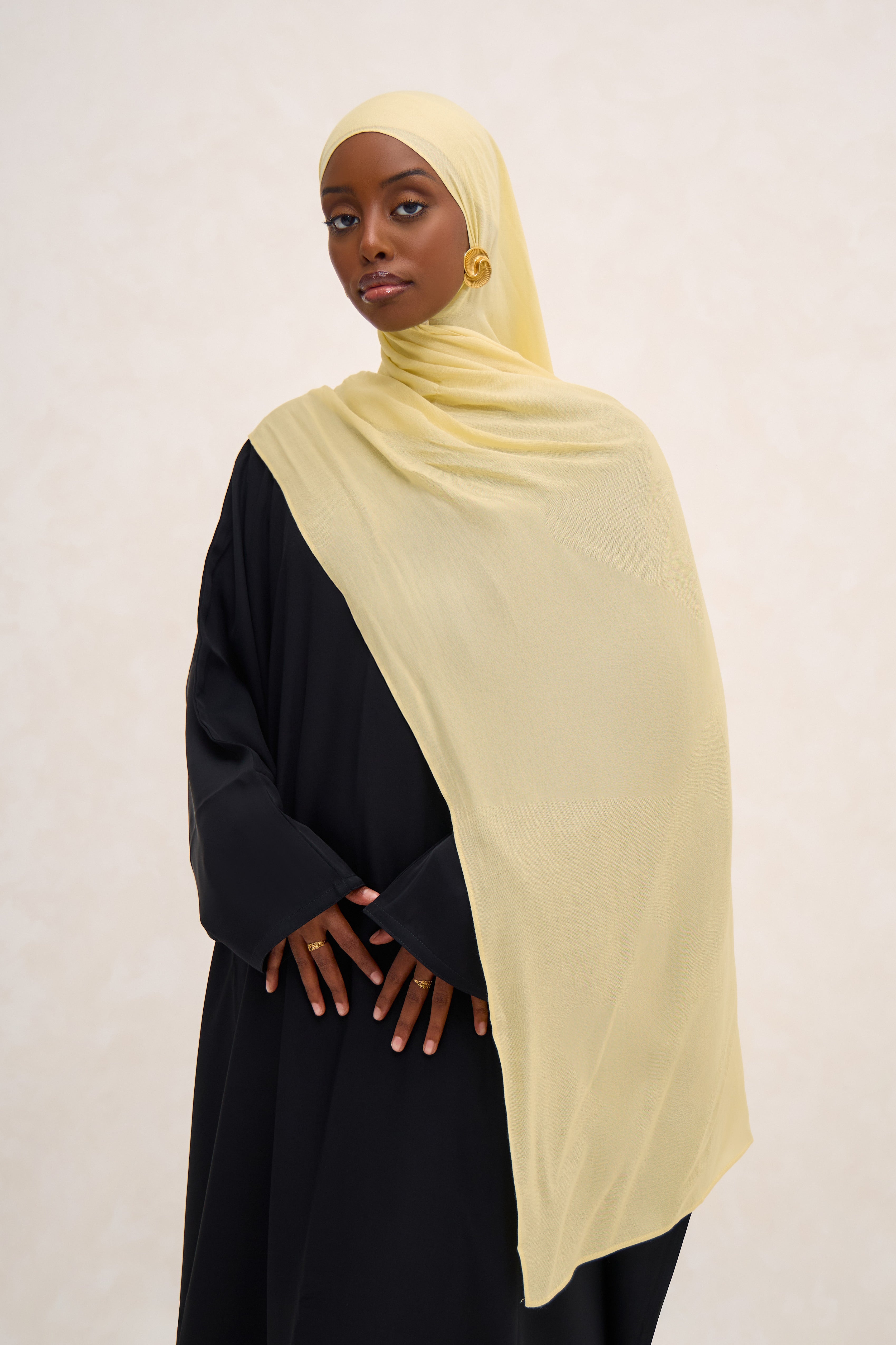 Butter Yellow Modal Hijab