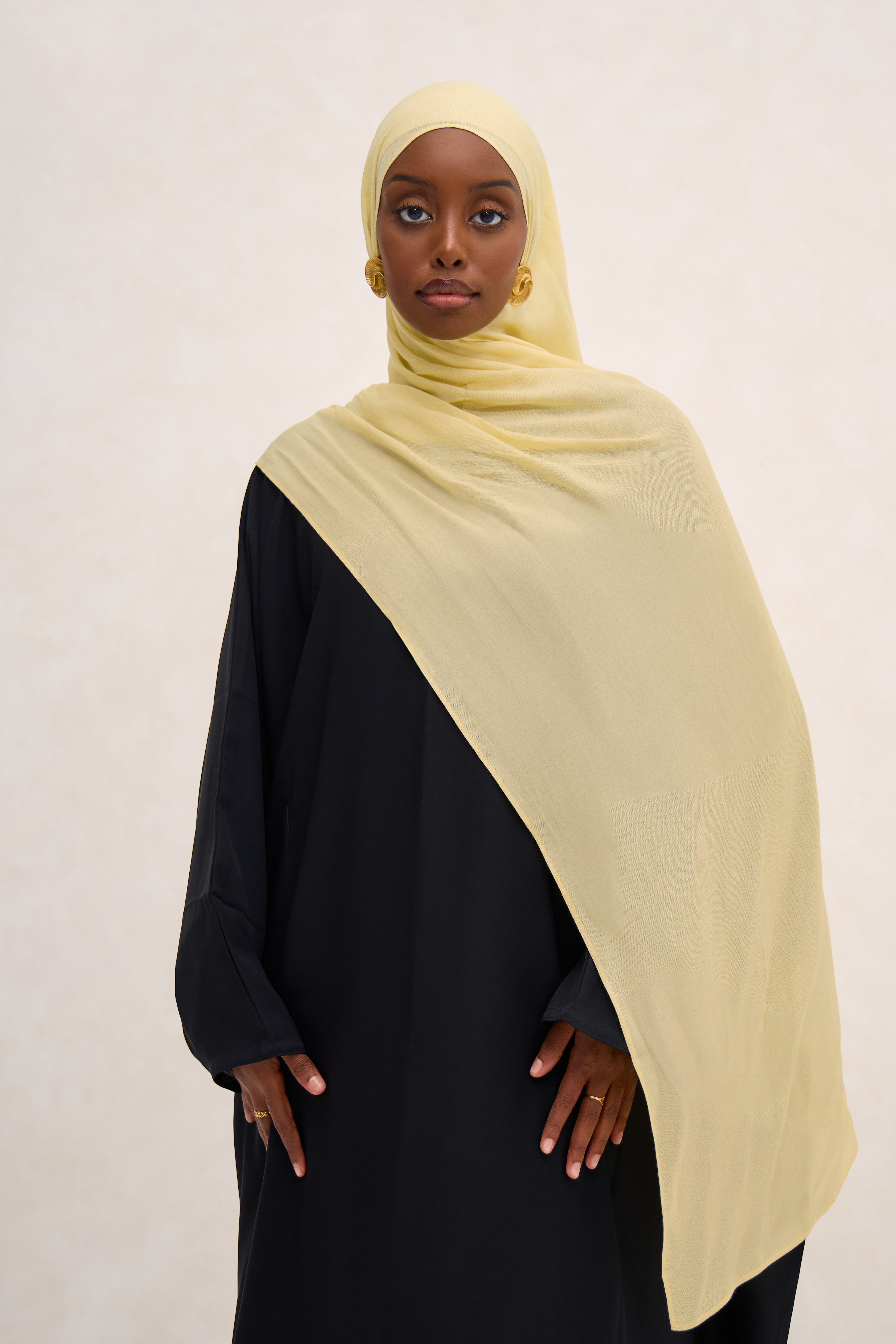 Butter Yellow Modal Hijab