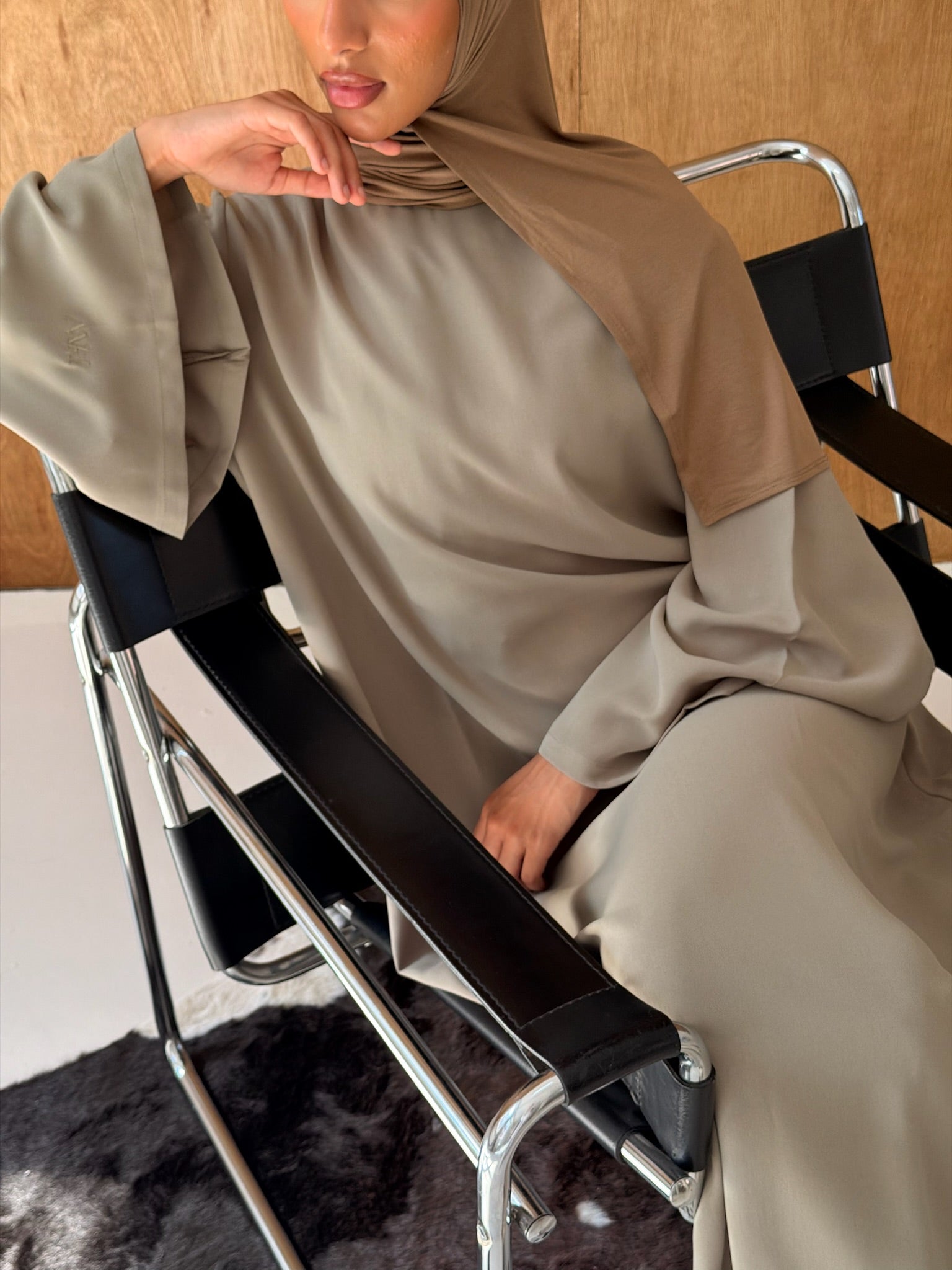 Pistachio Spanish Sleeve Abaya