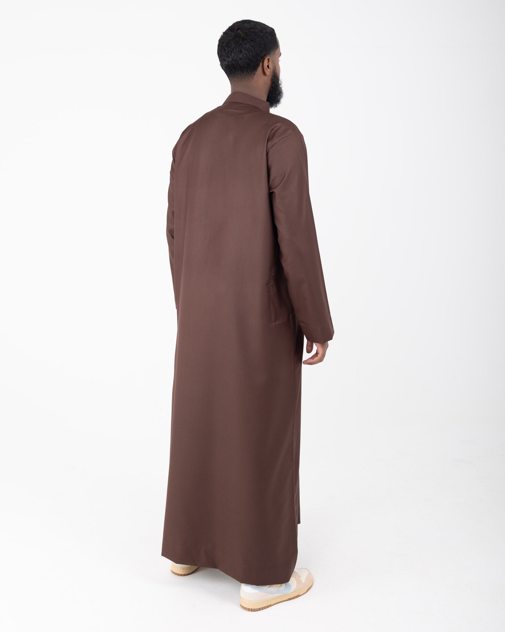 Brown Premium Collared Thobe