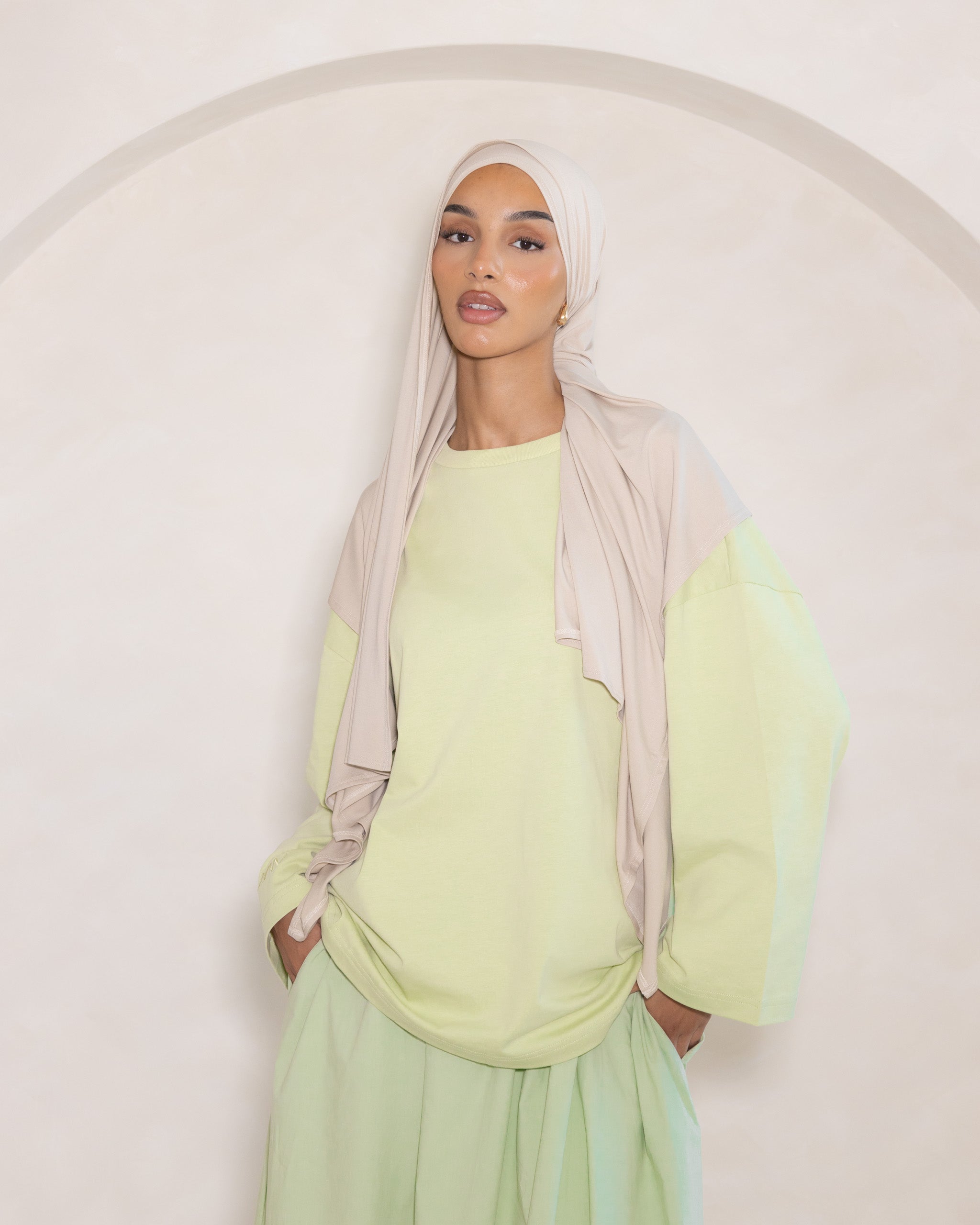 Mint Cotton Oversized Tee