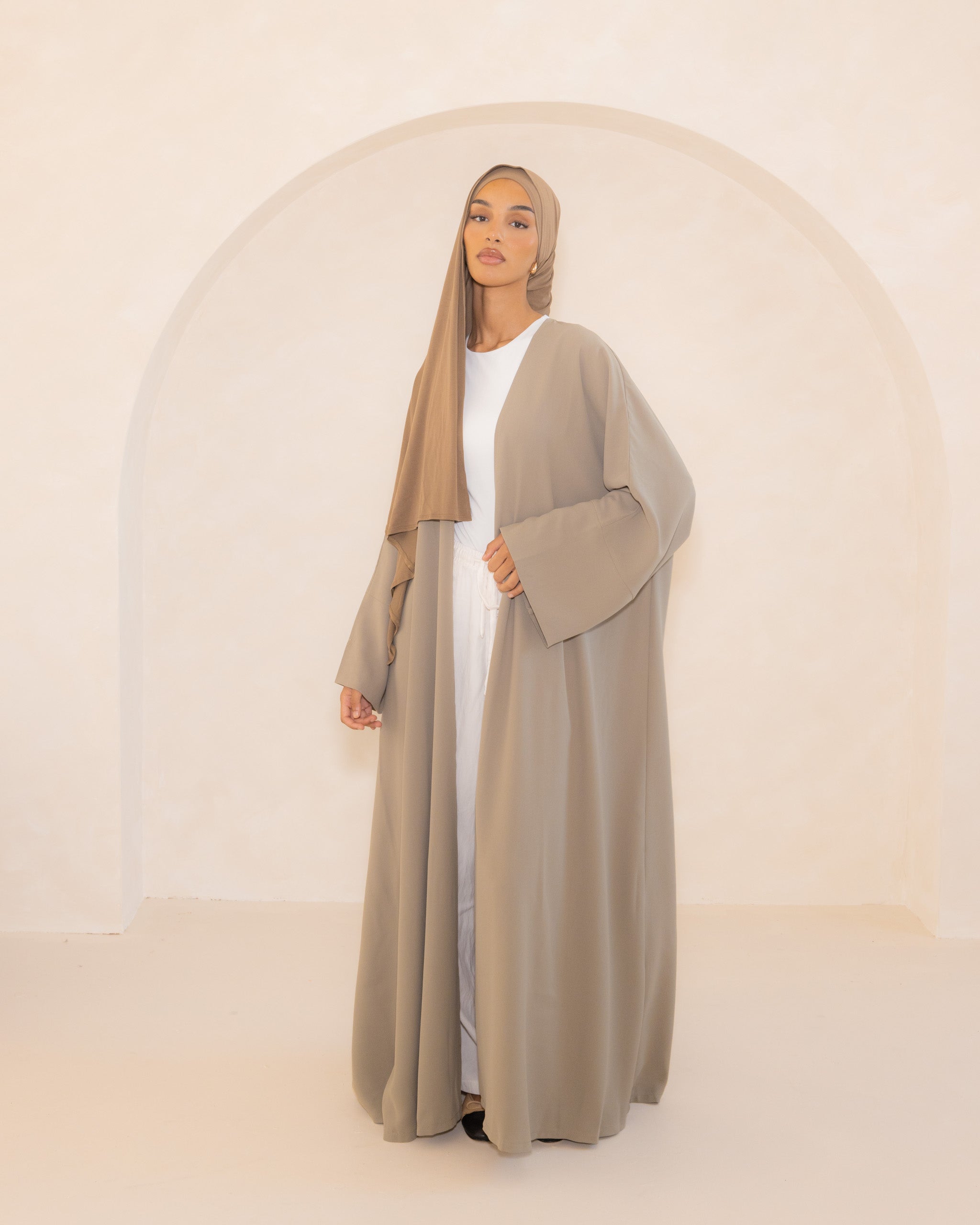 Pistachio Open Abaya