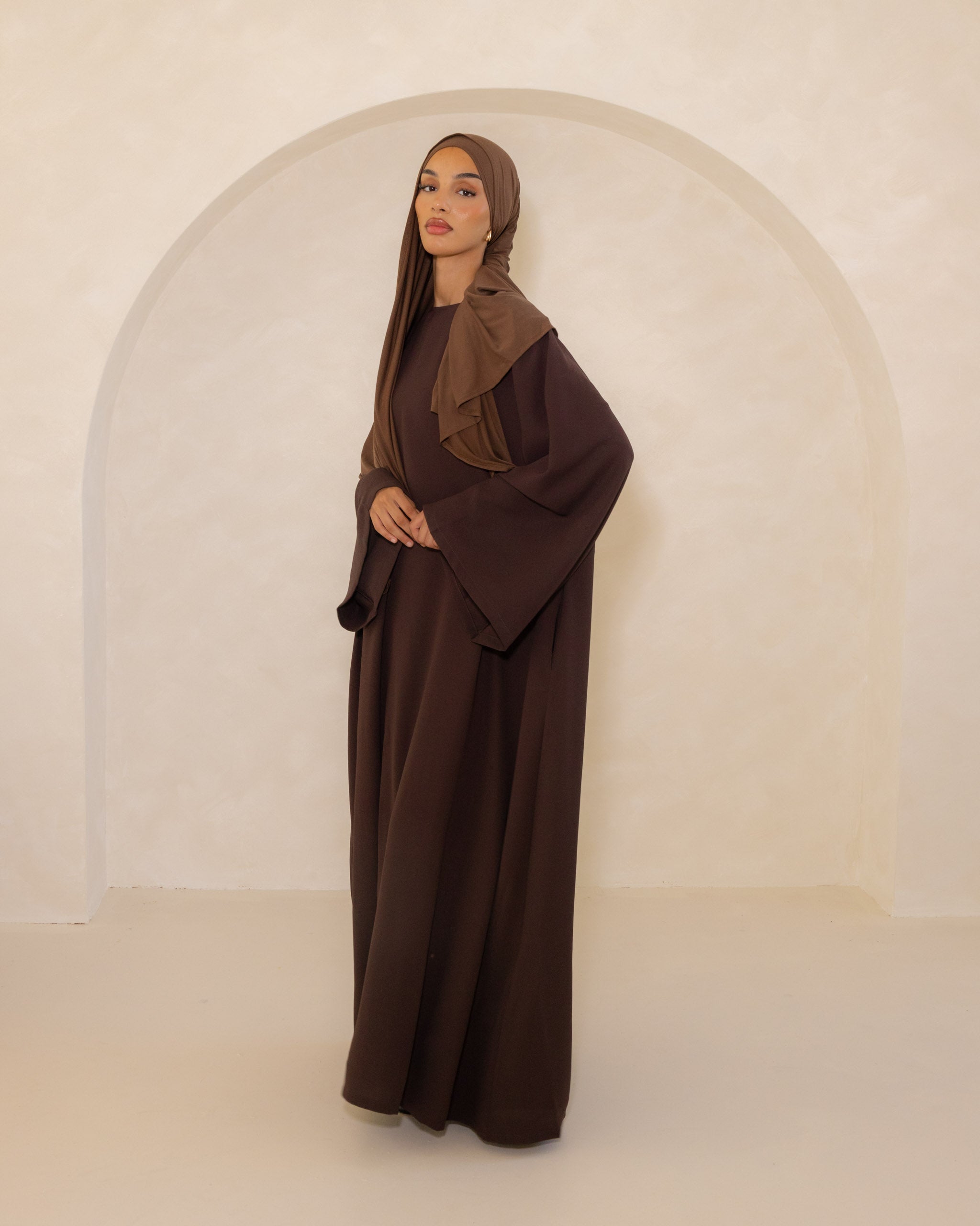 Espresso Spanish Sleeve Abaya