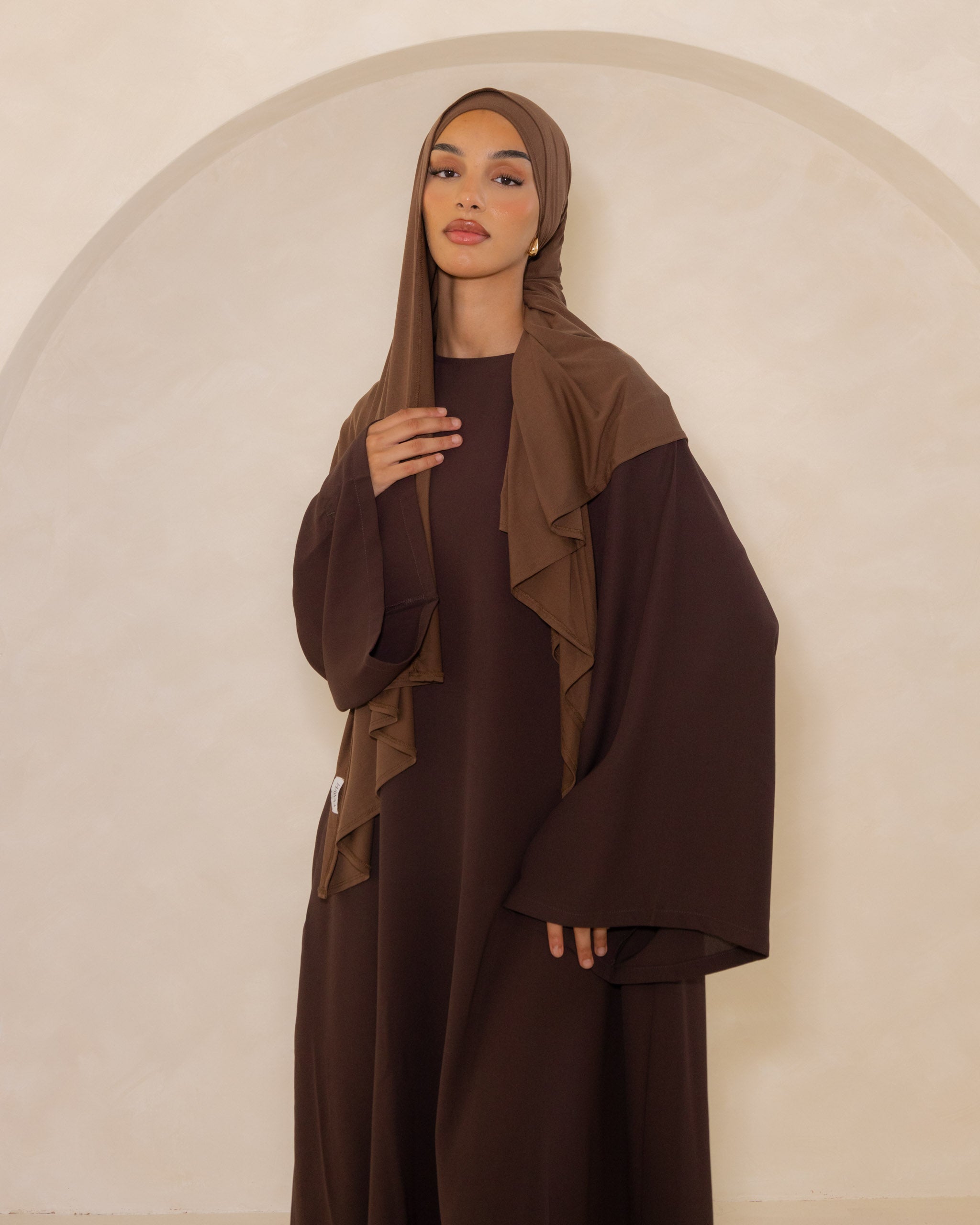 Espresso Spanish Sleeve Abaya