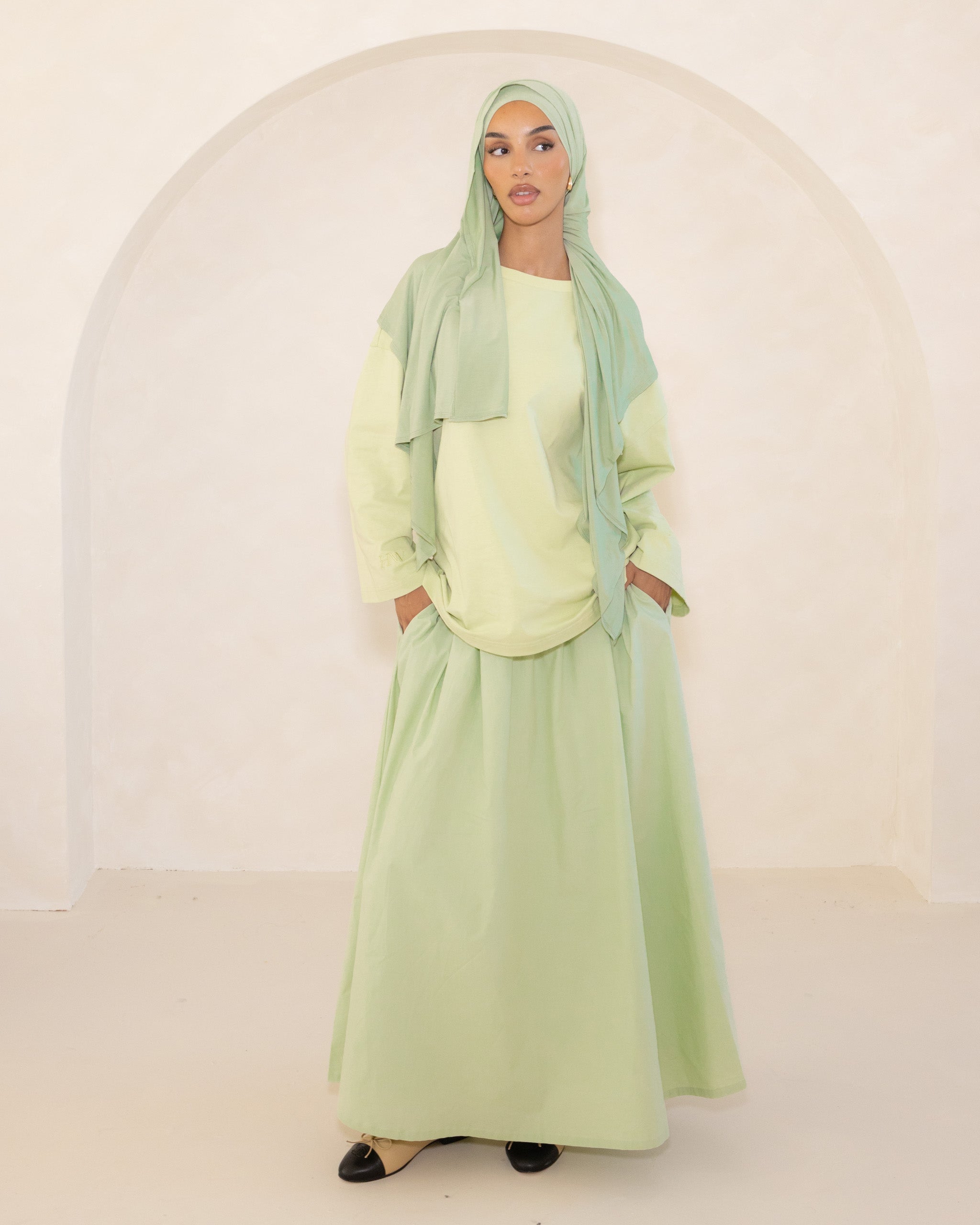 Mint Cotton Oversized Tee