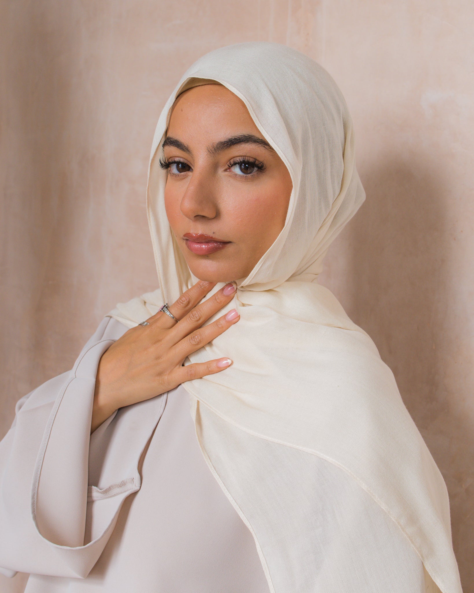 Ecru Modal Hijab