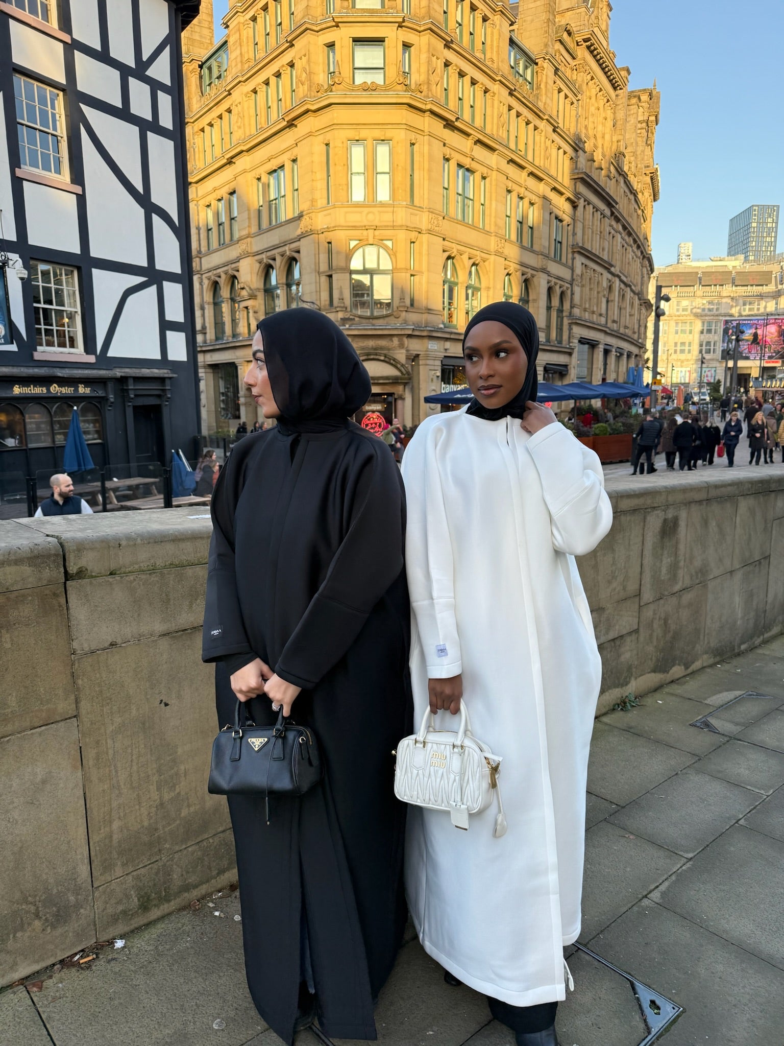 Black Neoprene Scuba Abaya
