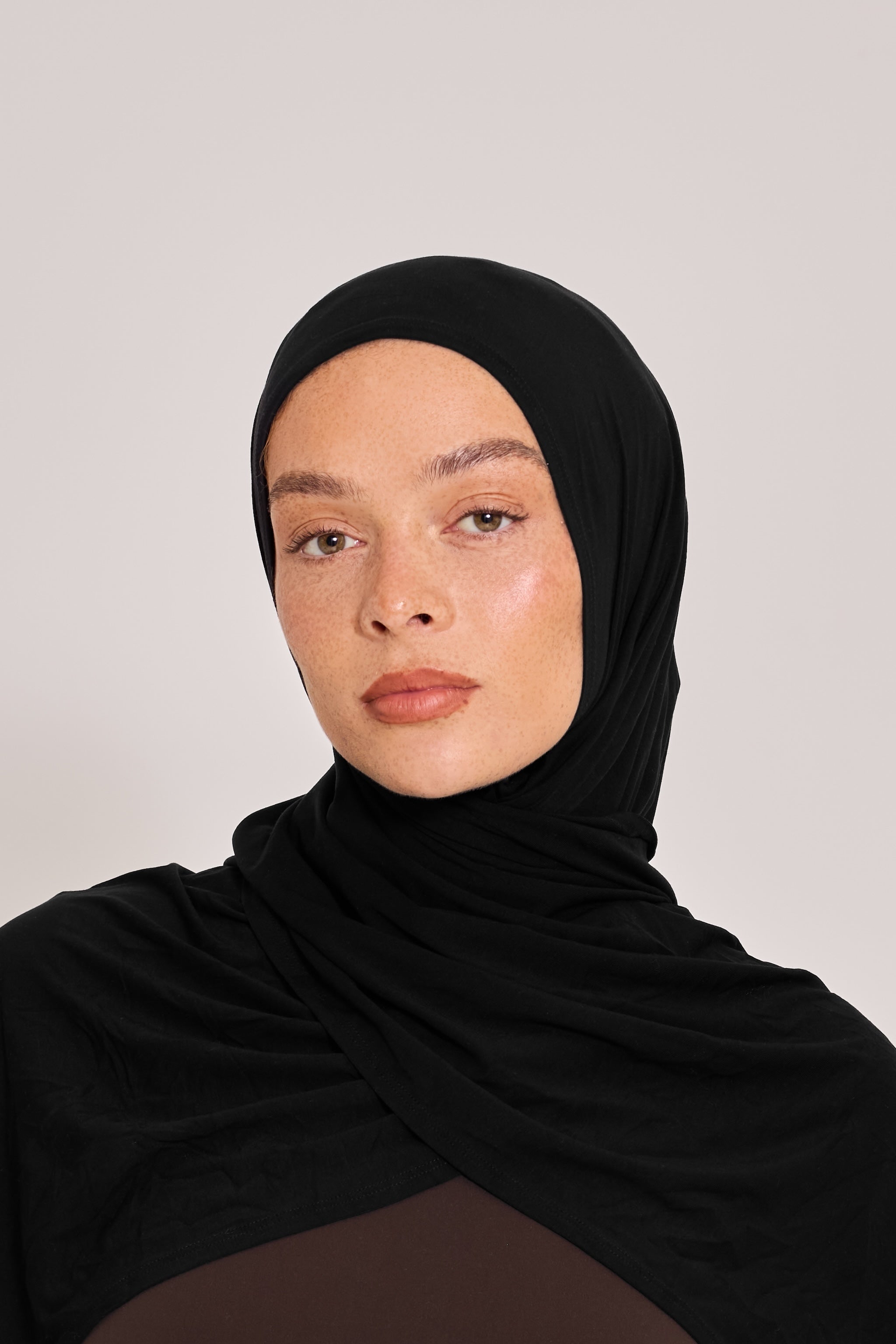 Black Bamboo Jersey Hijab