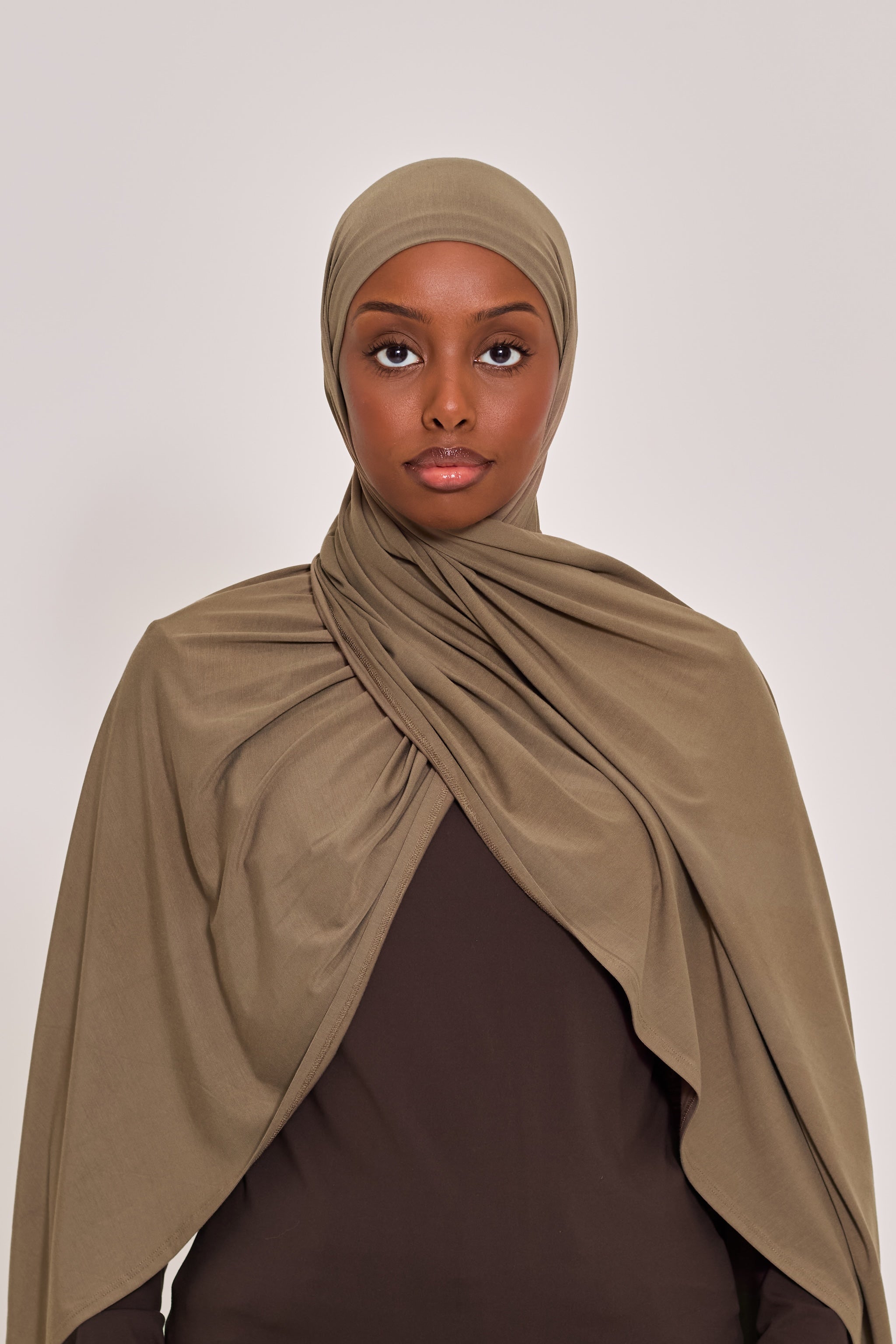 Cocoa Bamboo Jersey Hijab