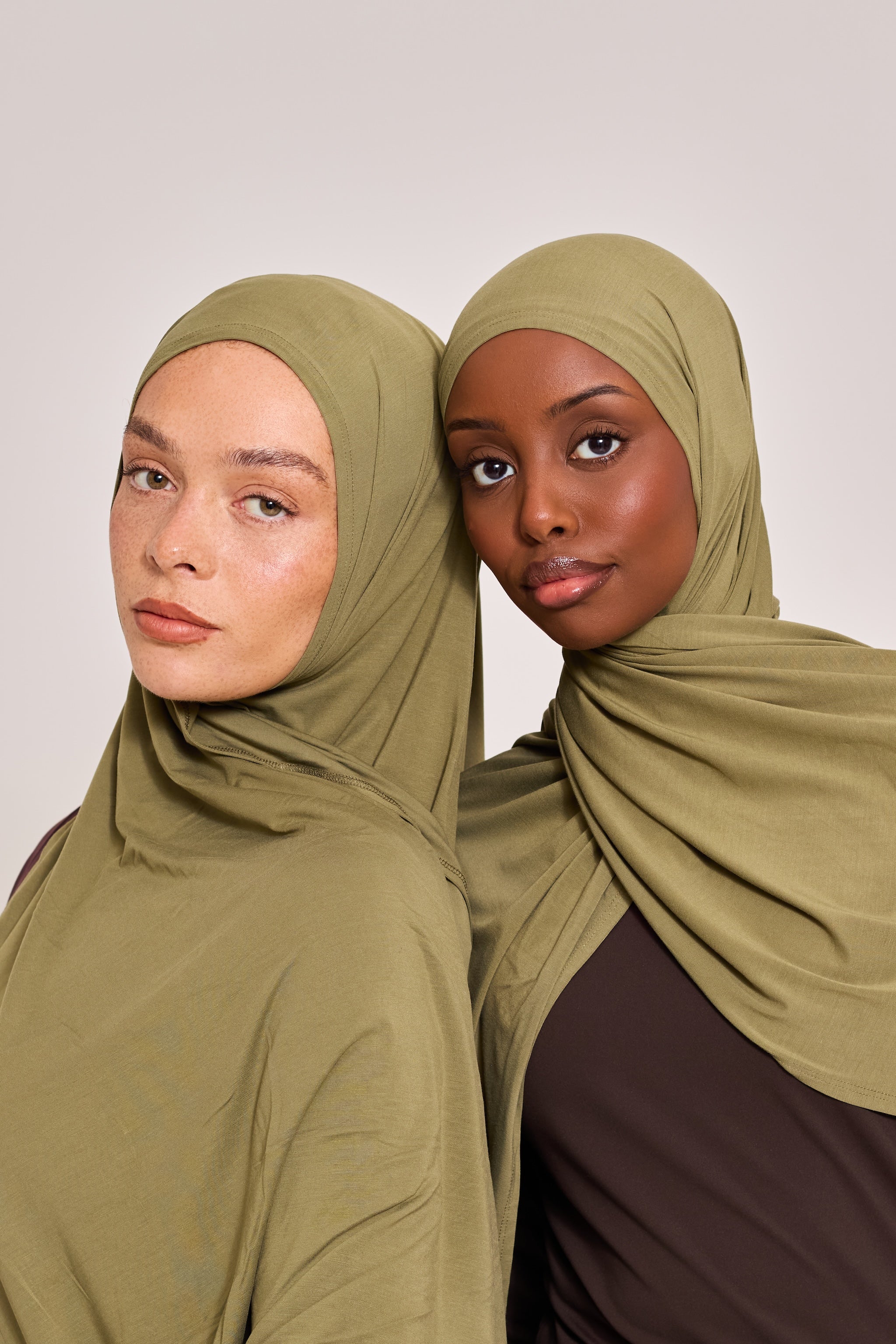 Khaki Bamboo Jersey Hijab