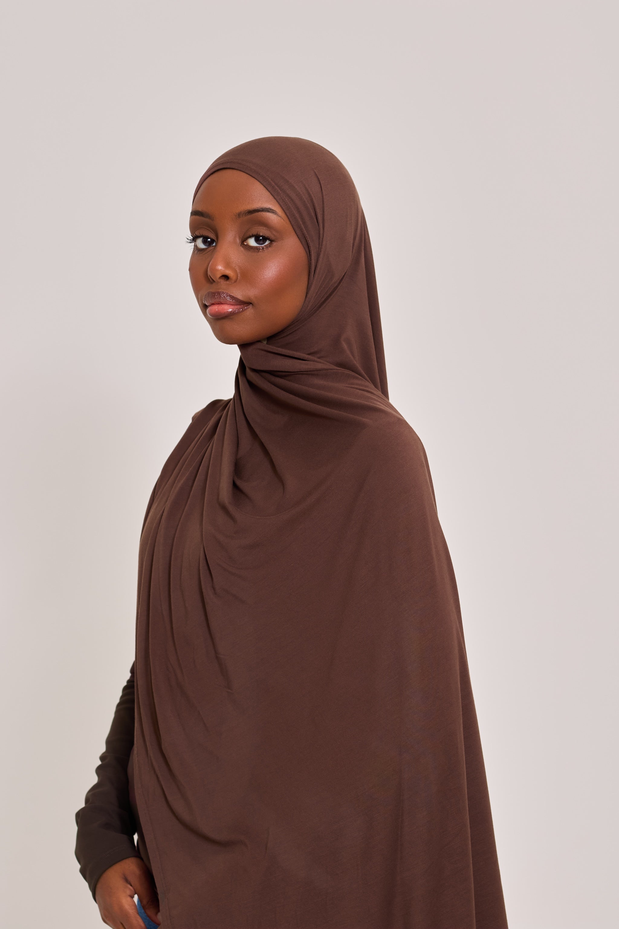 Mocha Bamboo Jersey Hijab