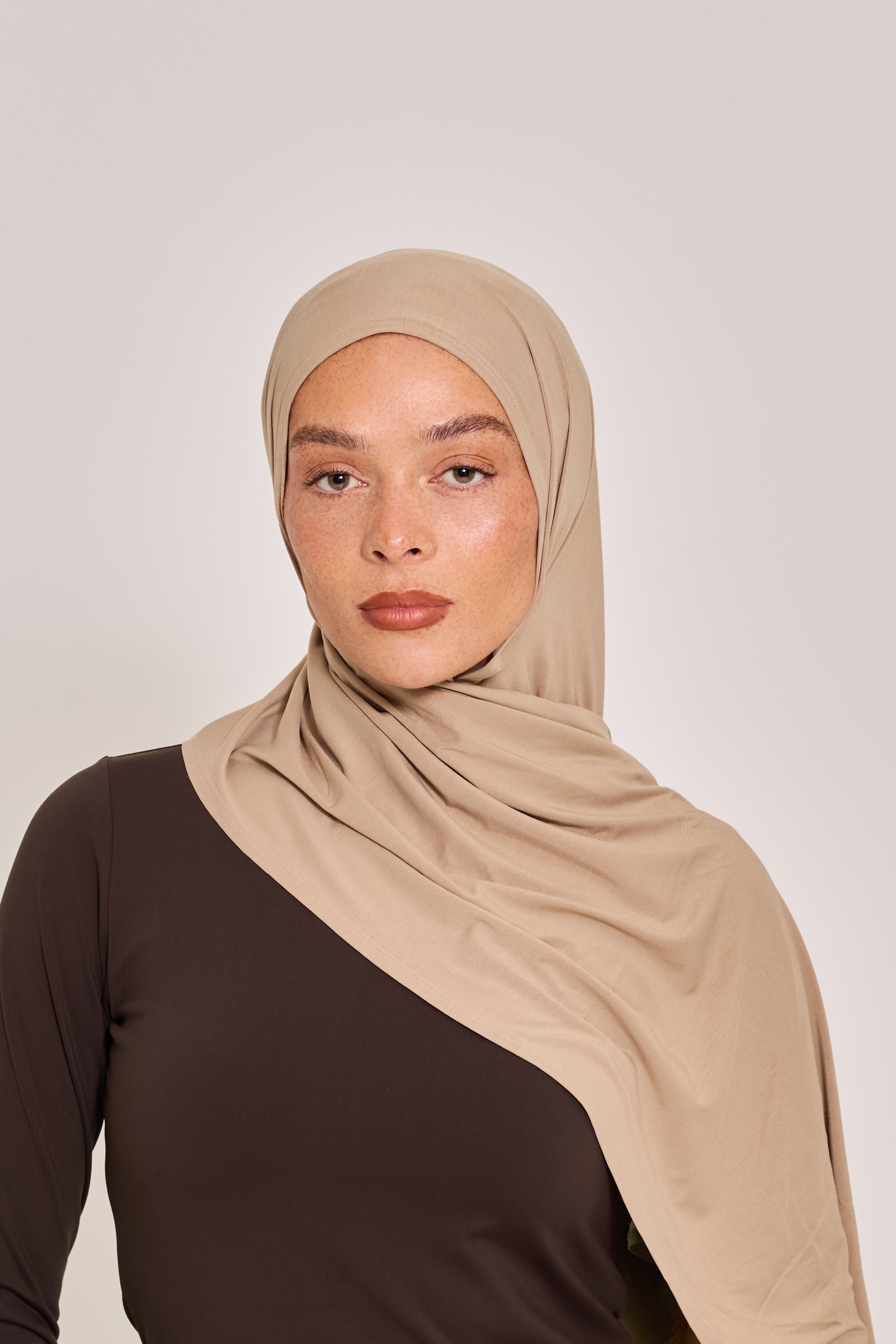 Oat Bamboo Jersey Hijab
